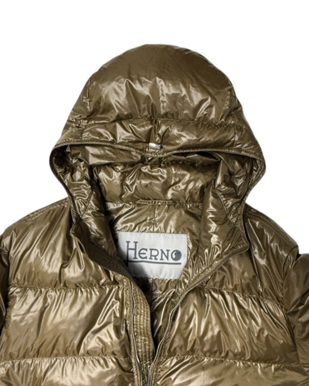 Herno piumino in nylon ultralight verde militare