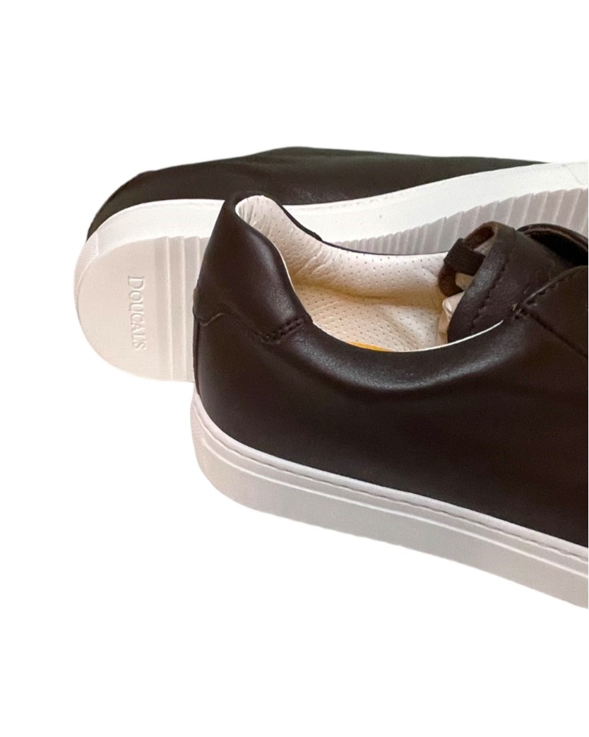 スニーカー DOUCAL'S DU1796ERINUV216KM04 Sneakers In Pelle Cuoio Sneakers pelle ebano Doucal's