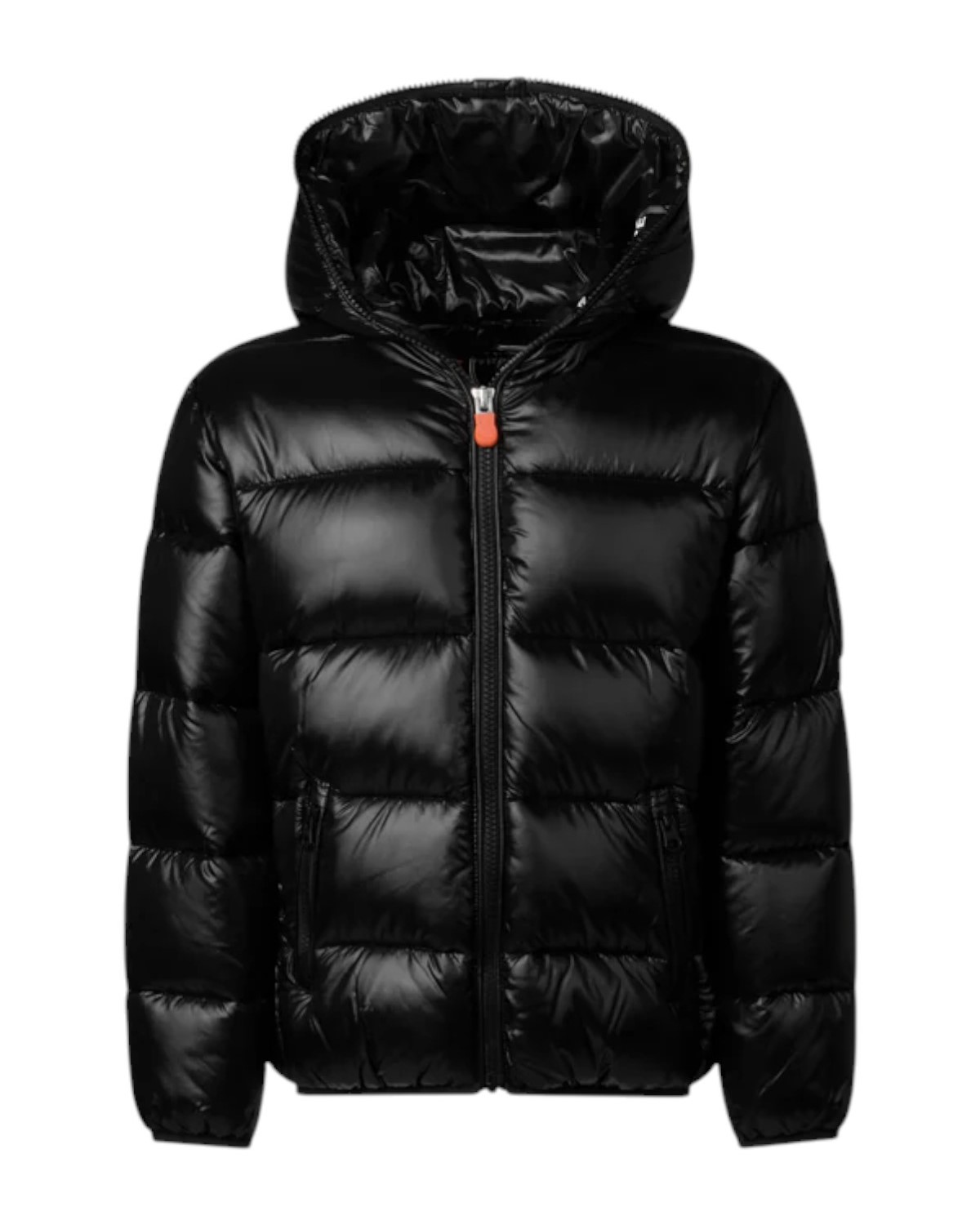 Save The Duck giubbotto nero Kate con cappuccio, imbottitura