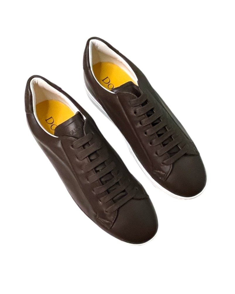 Sneakers pelle ebano Doucal's