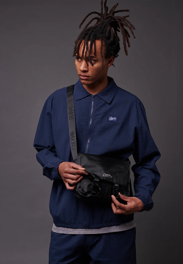 Dolly Noire Seersucker Polo Sweatshirt SS25