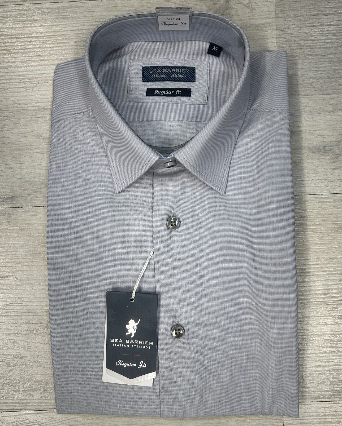 Camicia manica lunga 100% Cotone Sea Barrier articolo LAZZA