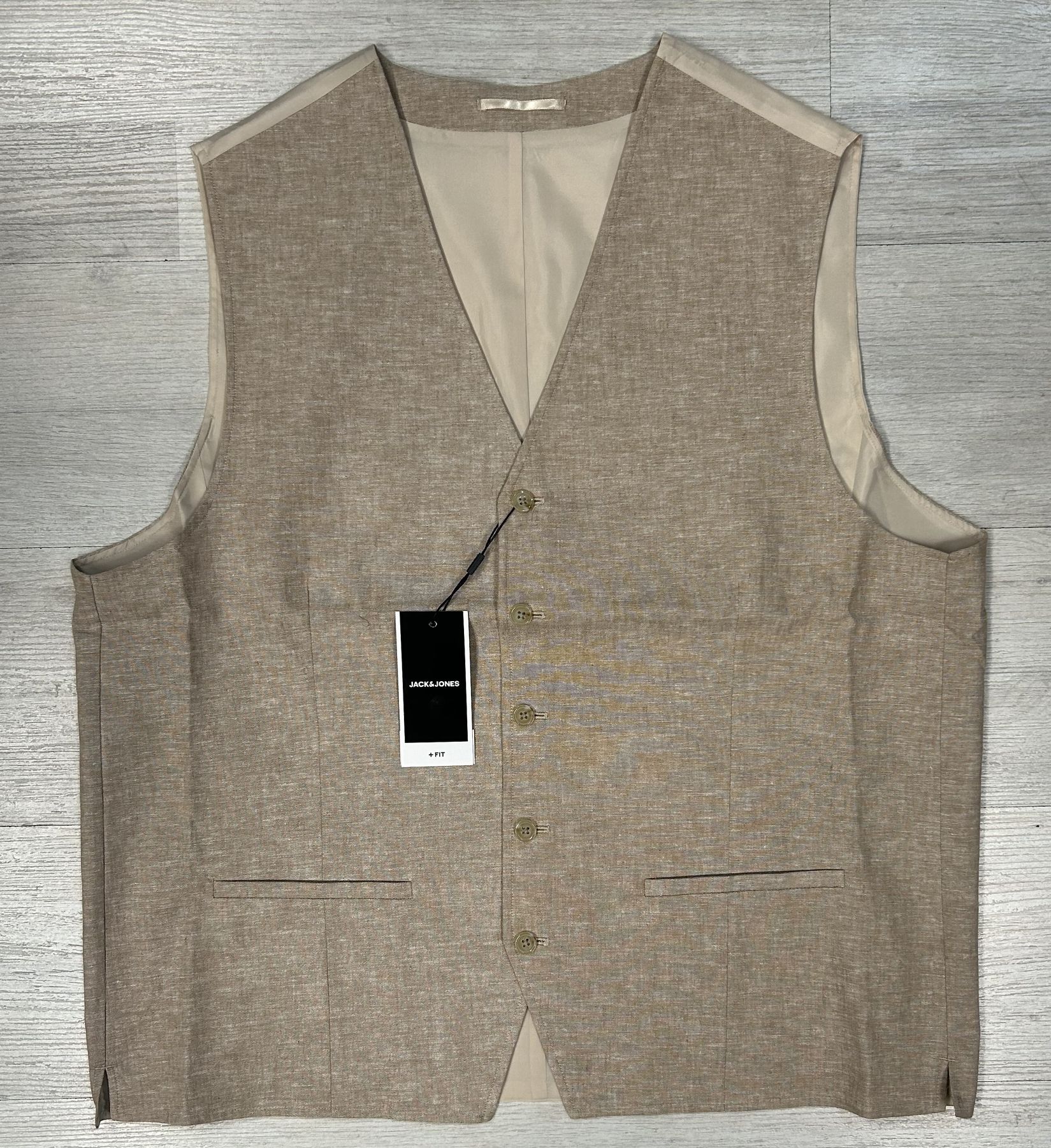 Gilet sottogiacca in misto lino Jack&Jones articolo 12258891