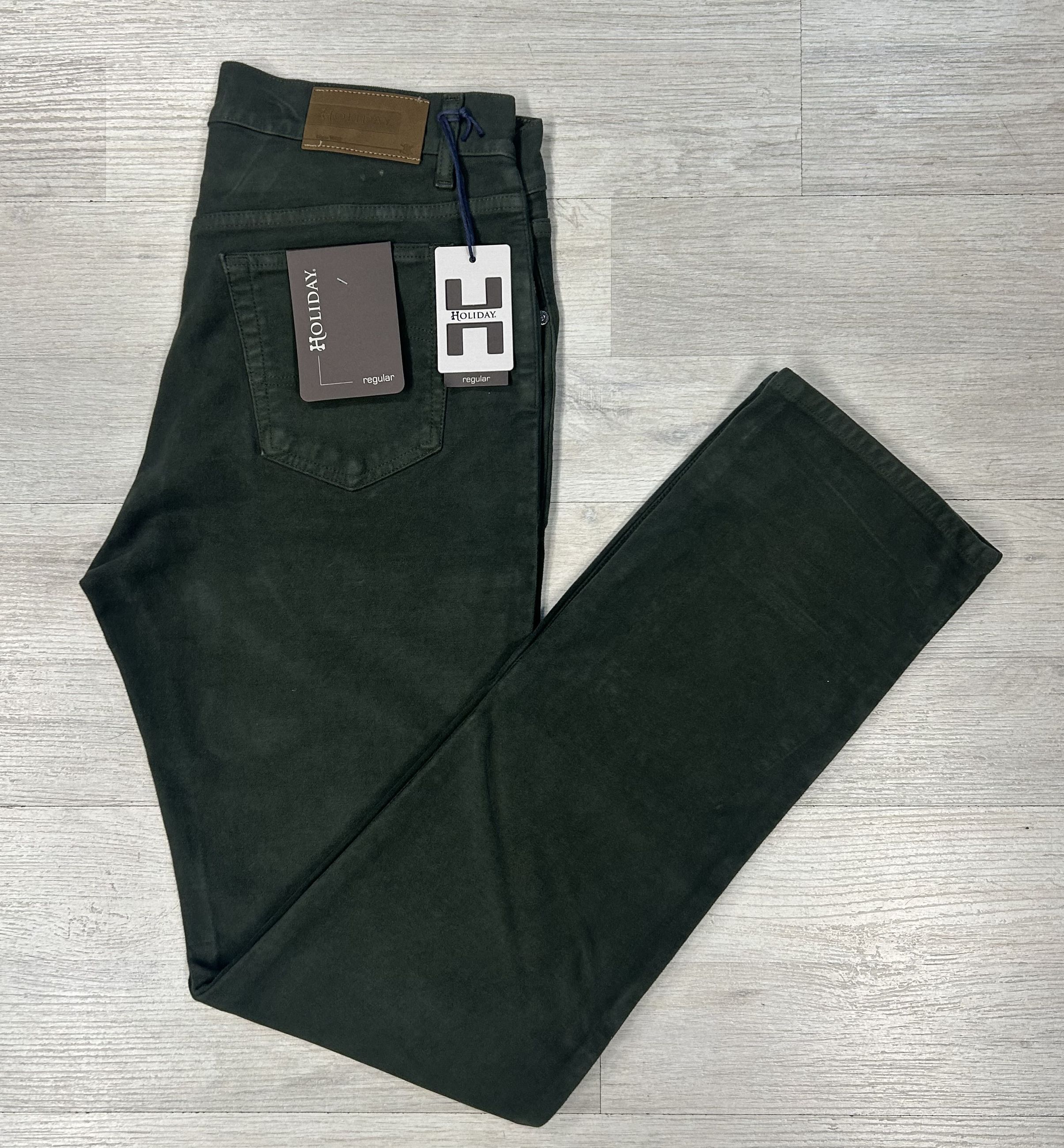 Pantaloni uomo in cakdo fustagno Holiday a vita alta Regular