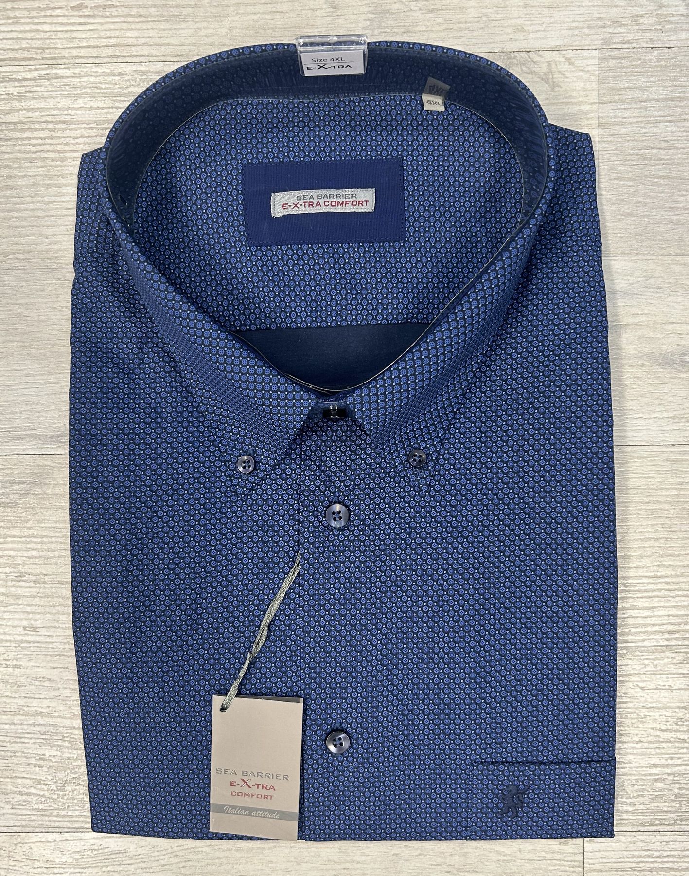 Camicia manica lunga con microfantasia Sea Barrier articolo RETTORE/CONF