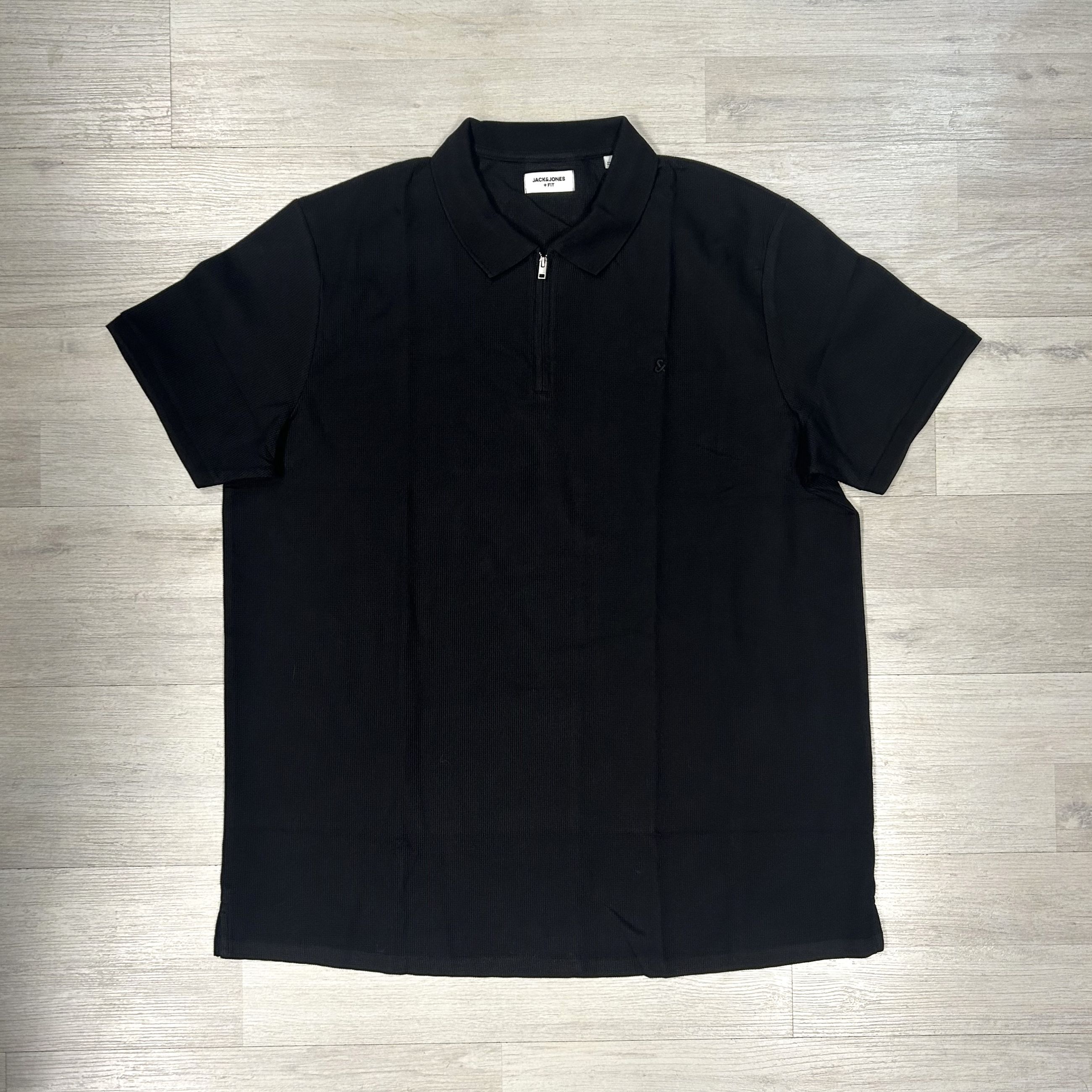Polo uomo mezza manica con chiusura a zip - Taglie grandi Jack&Jones