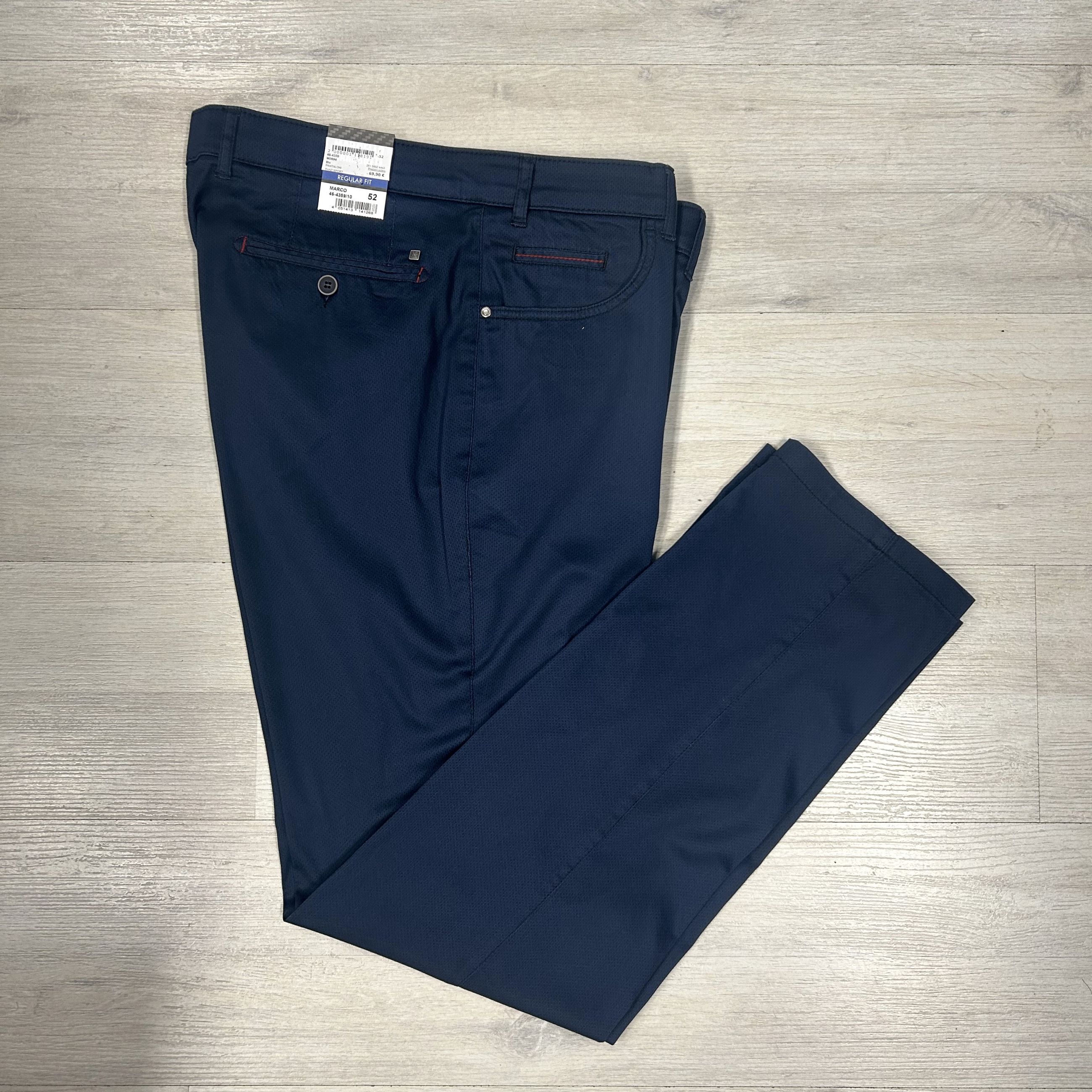 Pantalone uomo Luigi Morini regular fit Micro-Texture-Collezione Primavera/Estate