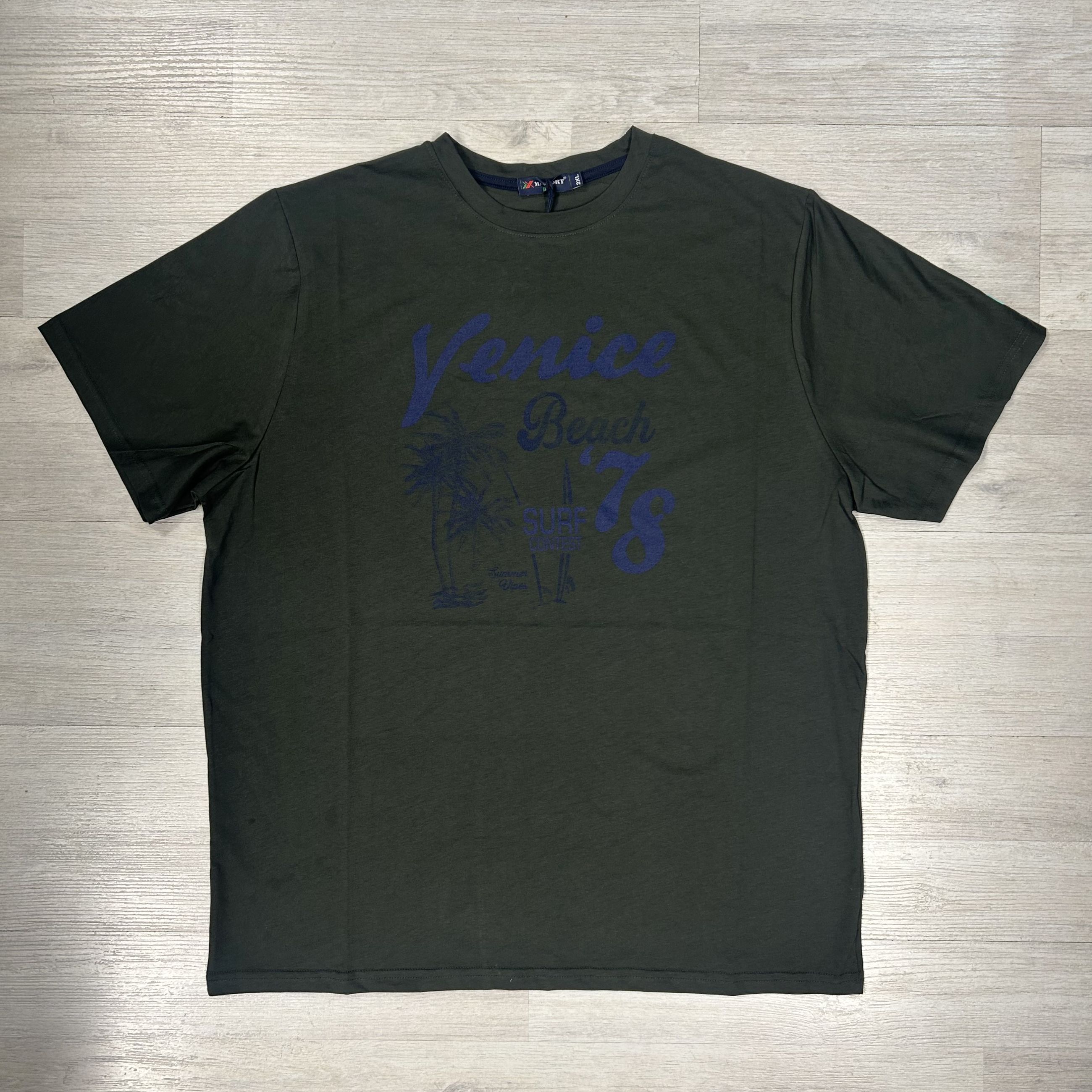 T-shirt in cotone traspirante da uomo con stampa frontale - Maxfort