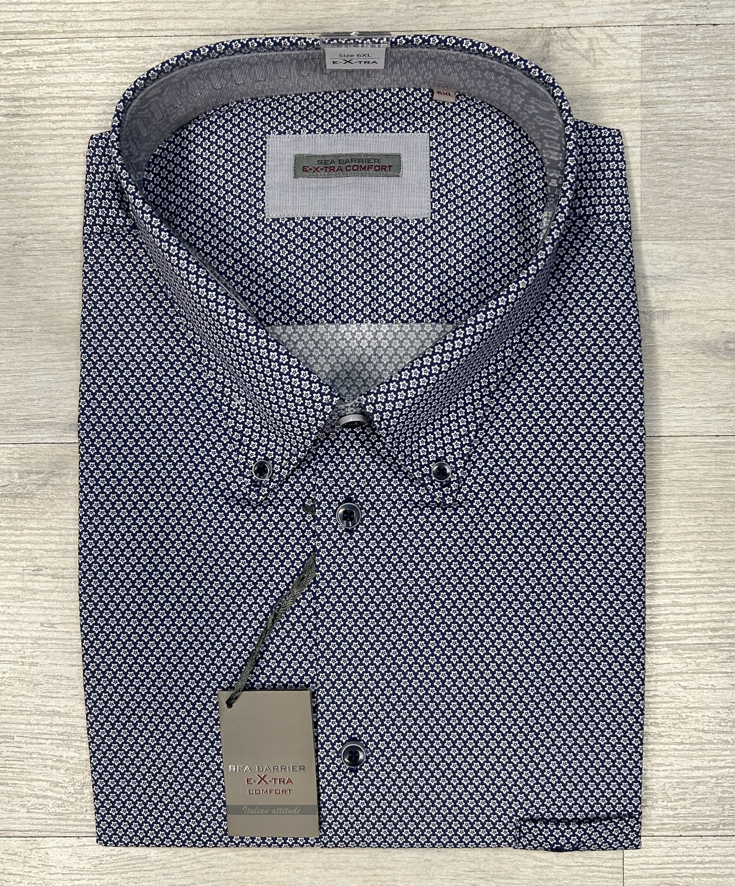 Camicia manica lunga con microfantasia Sea Barrier articolo RETTORE/CONF