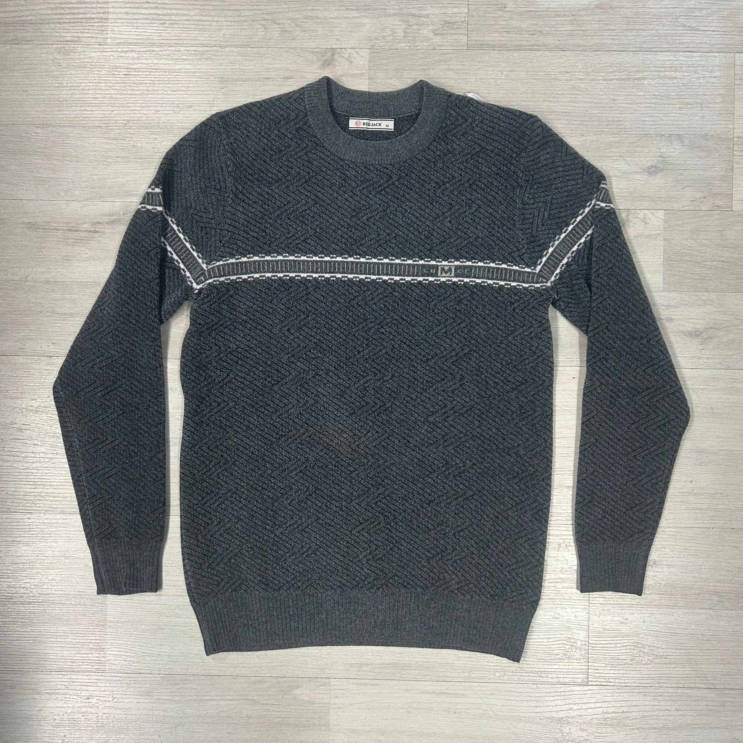 Maglione girocollo da uomo - Red Jack