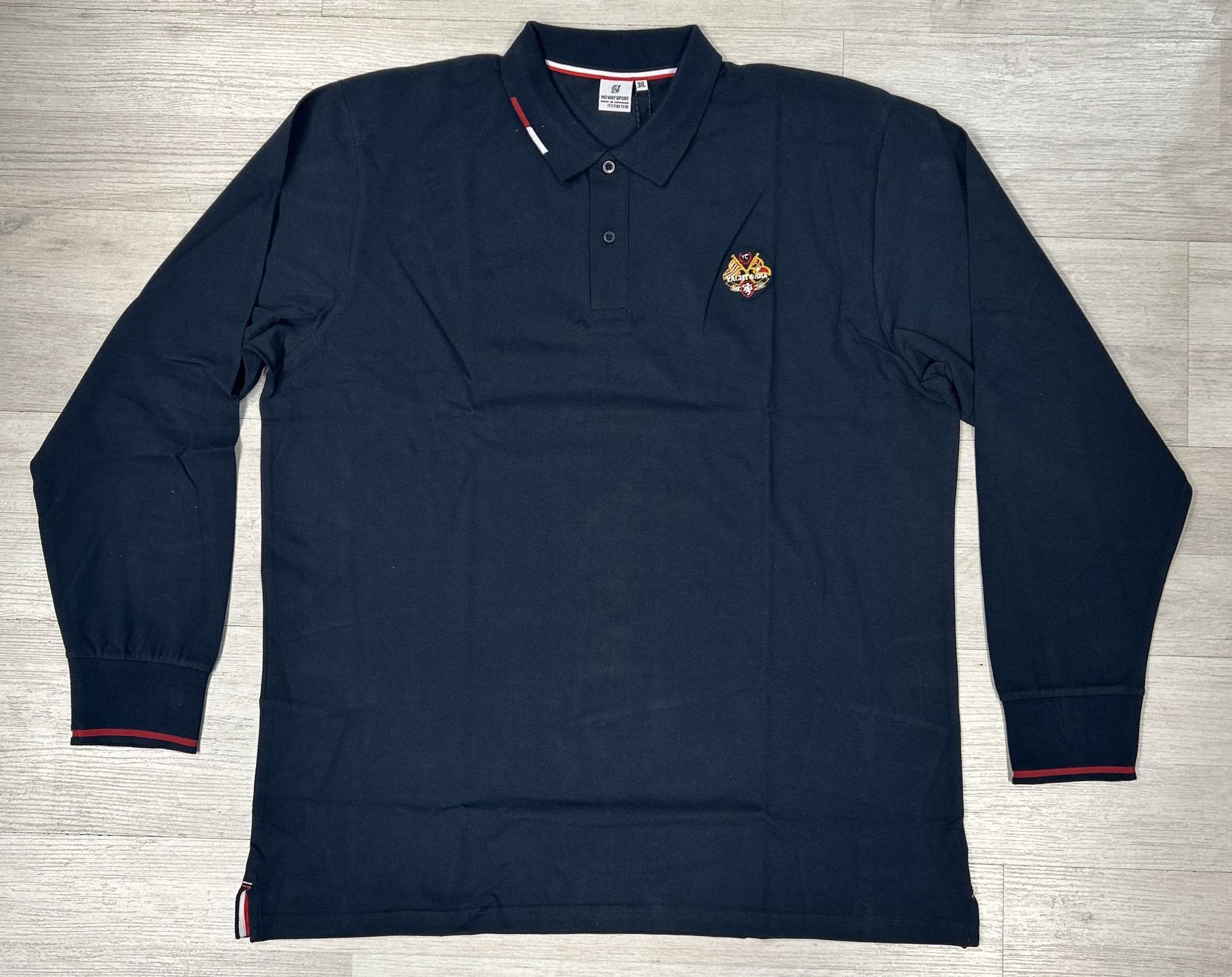 Polo manica lunga in cotone No Way Sport articolo JB24904/CONF