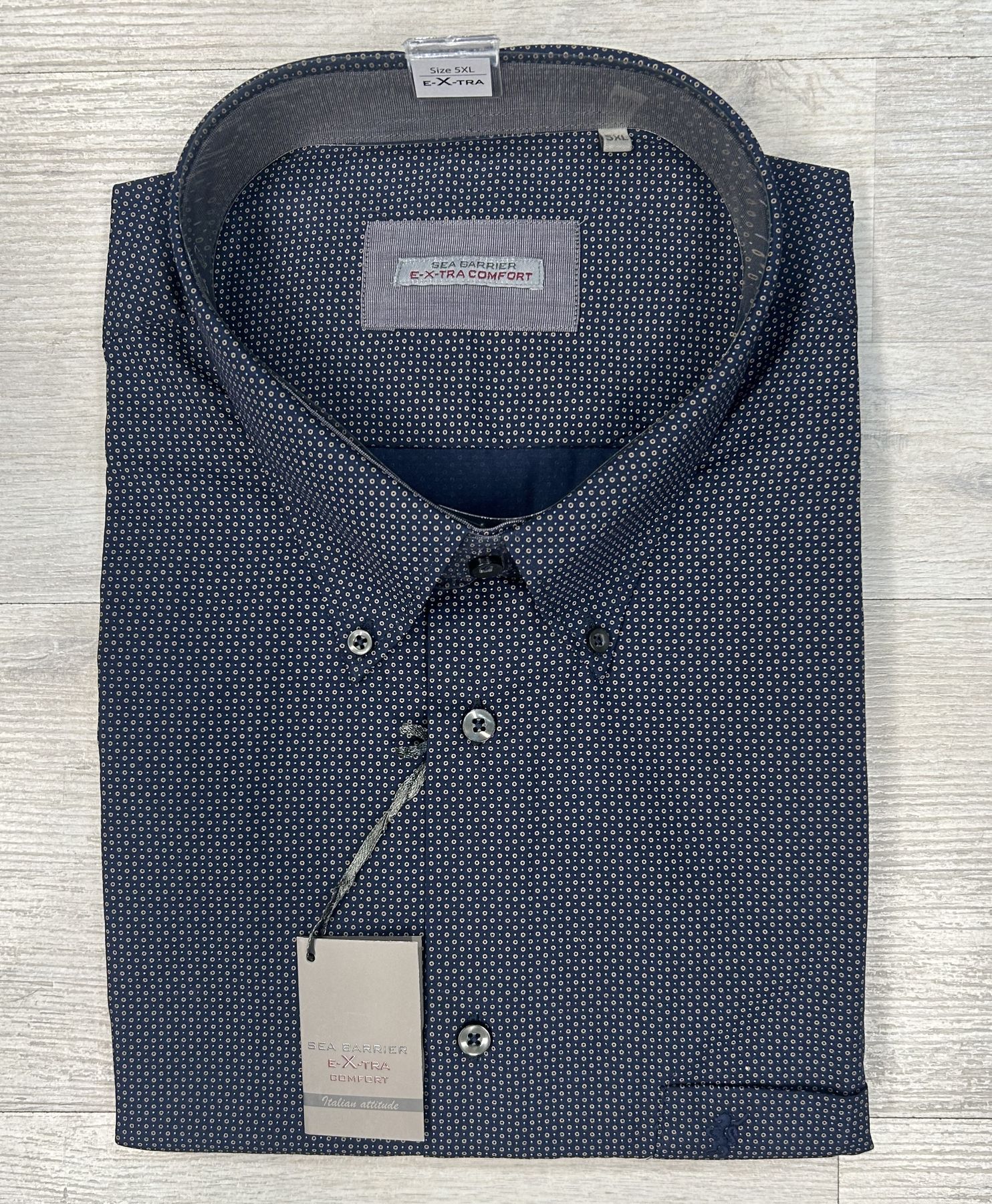 Camicia manica lunga con microfantasia Sea Barrier articolo RETTORE/CONF