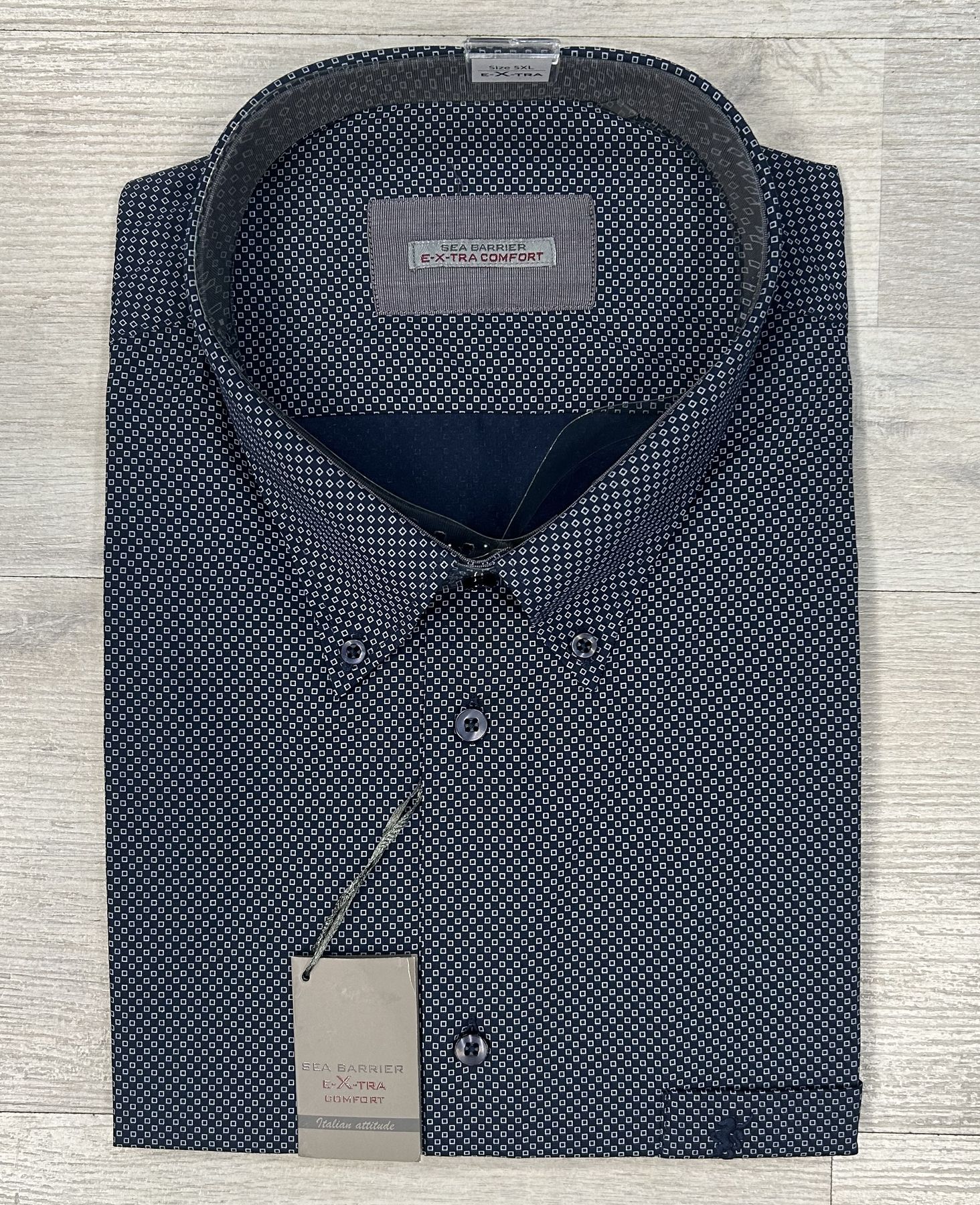 Camicia manica lunga con microfantasia Sea Barrier articolo RETTORE/CONF