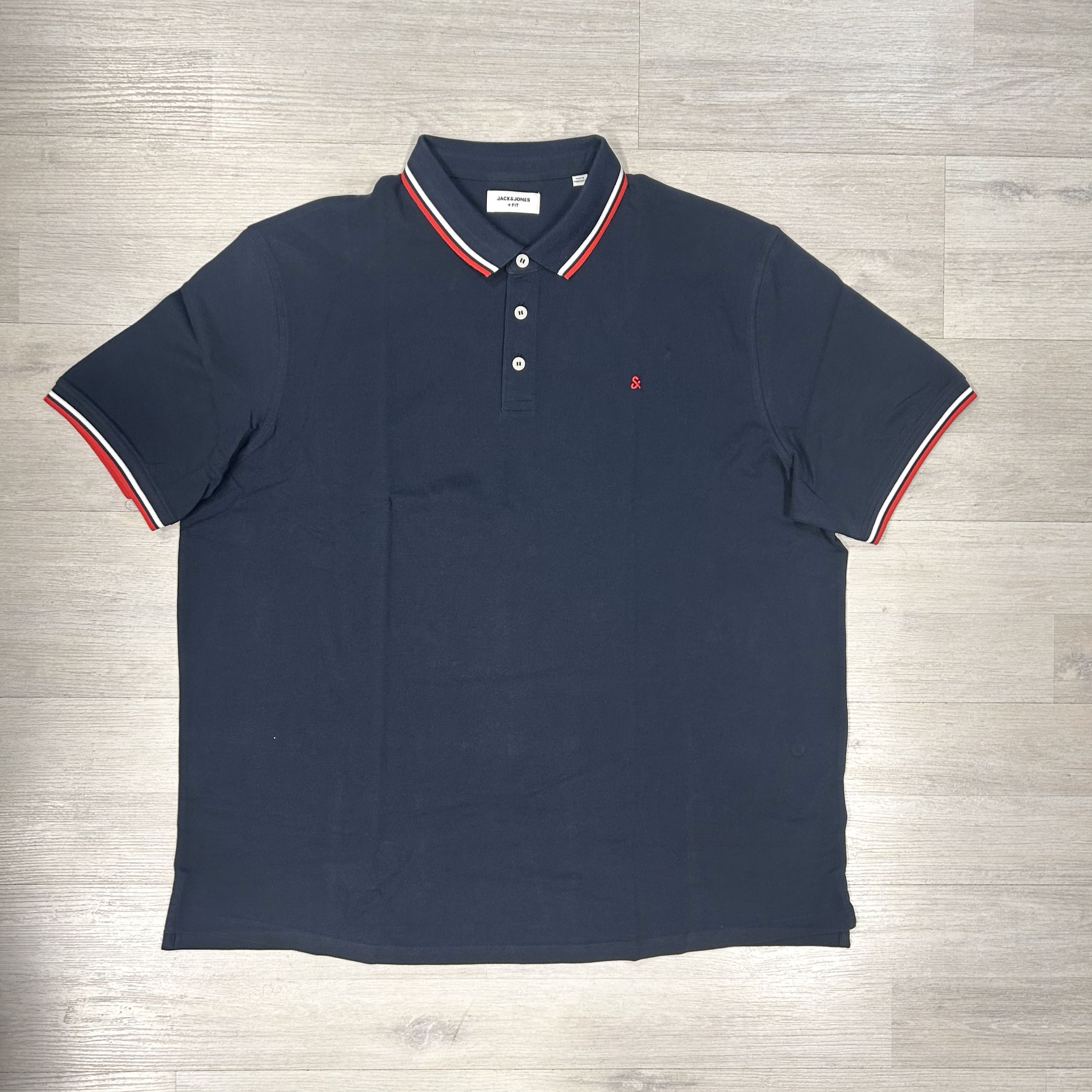 Polo uomo un cotone traspirante - Taglie forti Jack&Jones