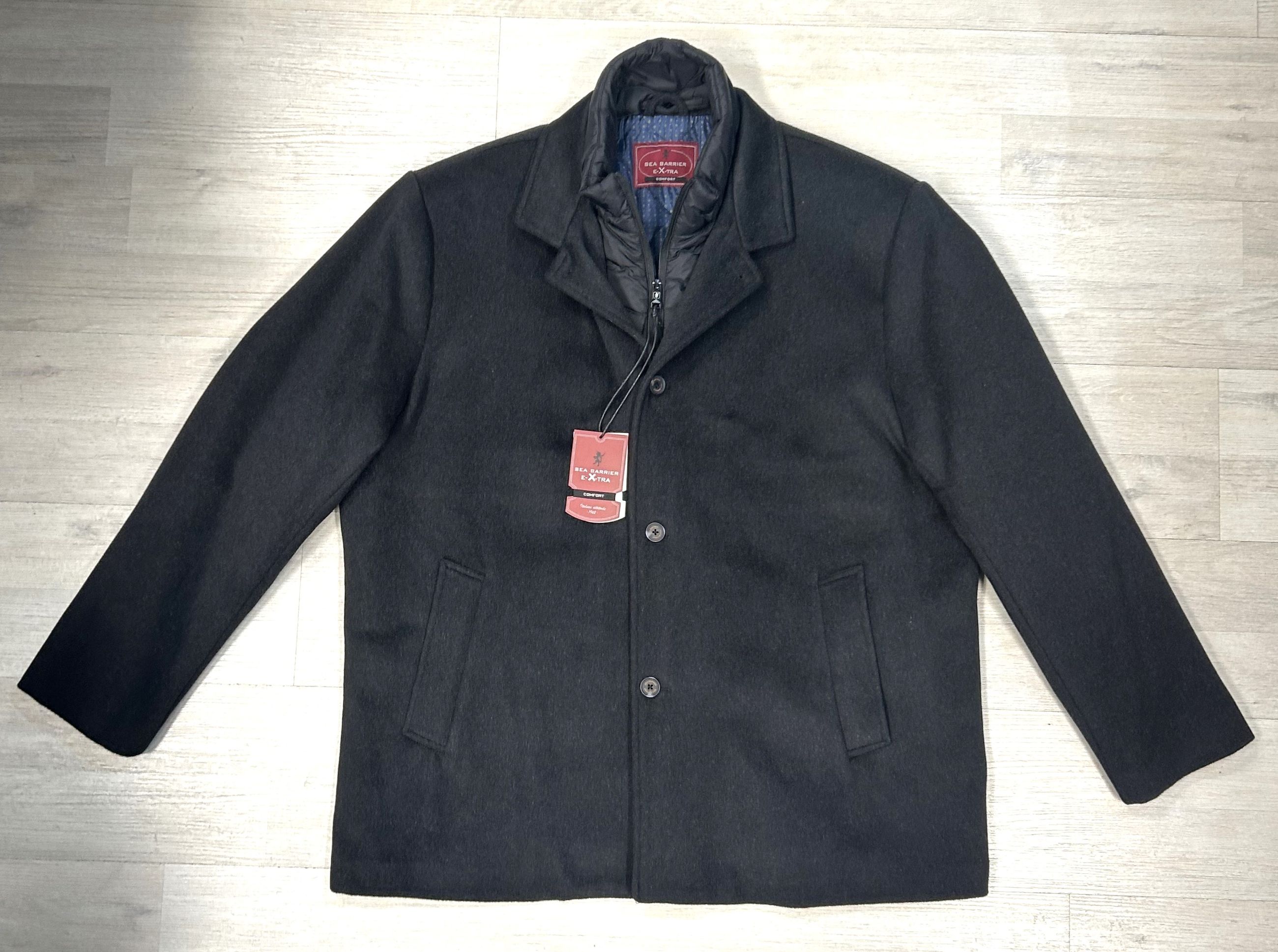 Cappotto invernale da uomo taglie grandi con gilet interno