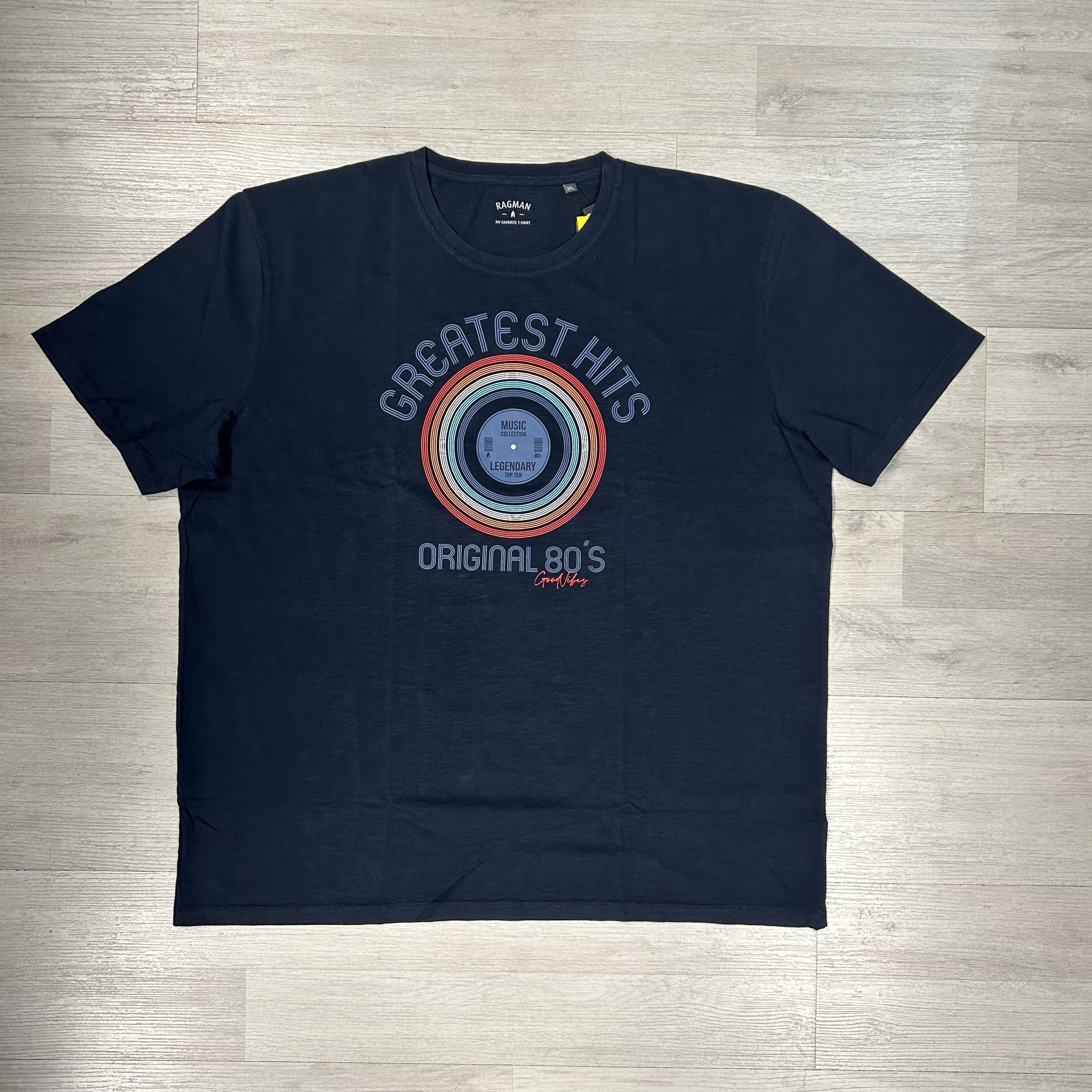 T-shirt uomo in cotone traspirante taglie grandi - Ragman