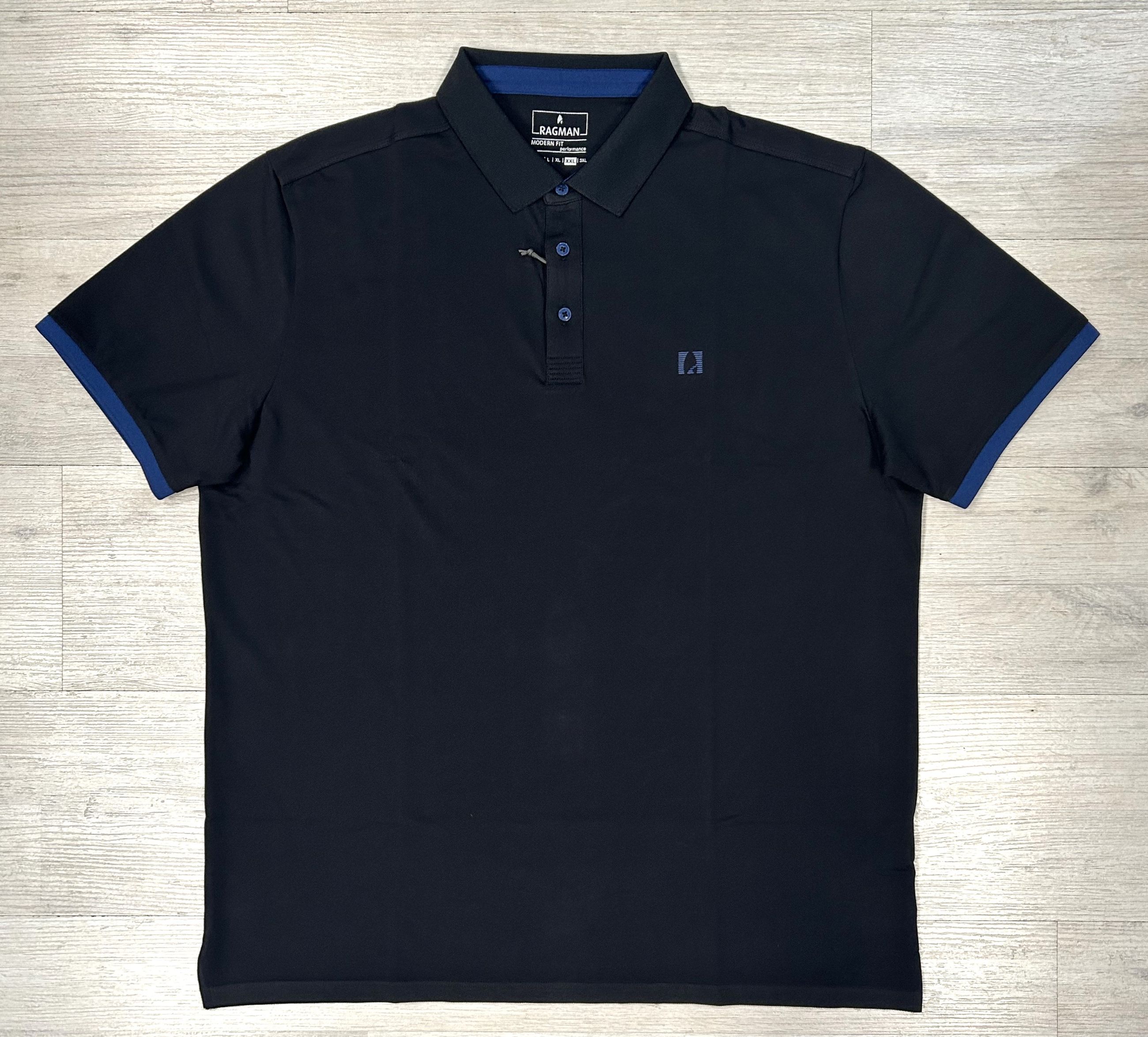 Polo in misto cotone traspirante da uomo - Ragman