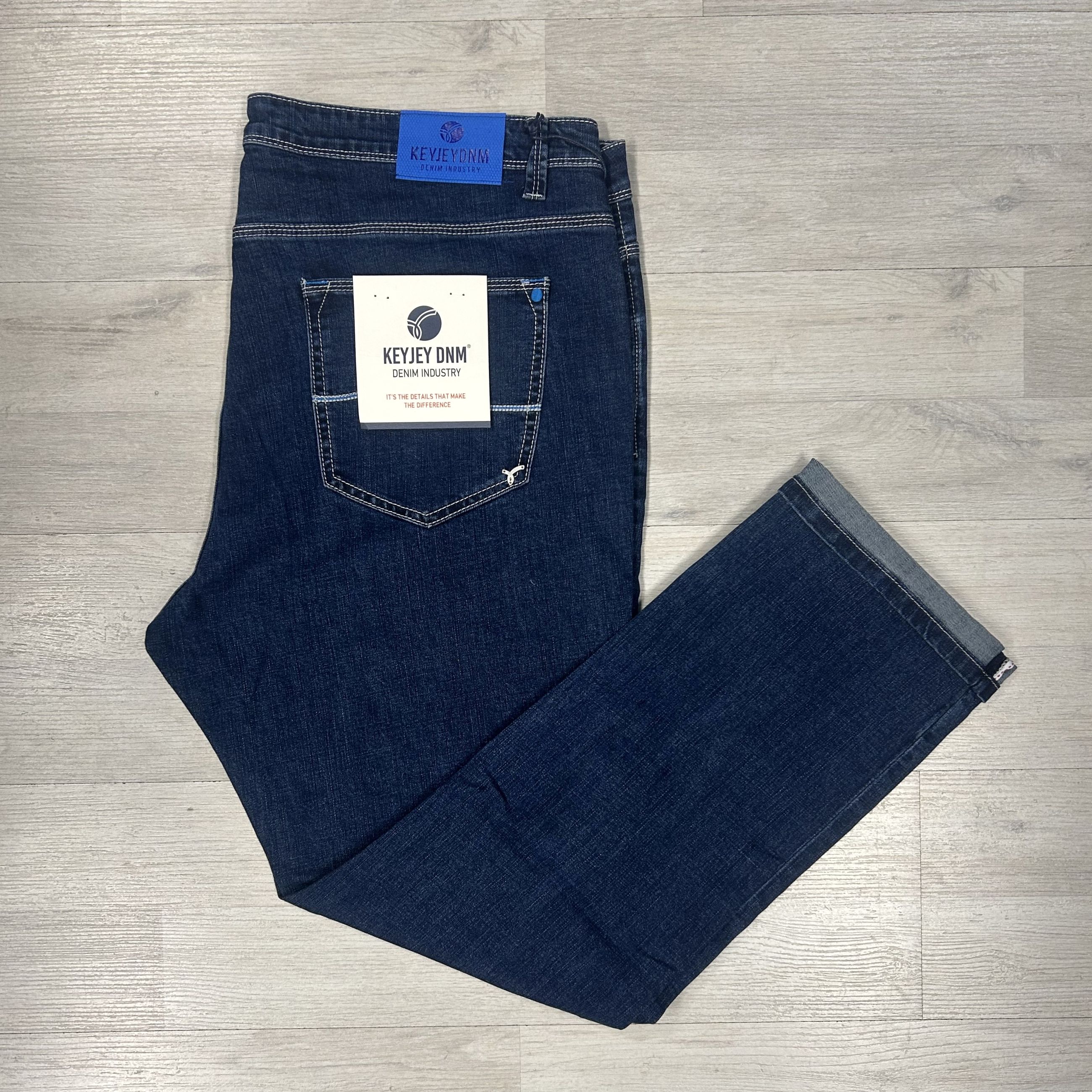 Jeans uomo taglie grandi KeyJey in denim blu