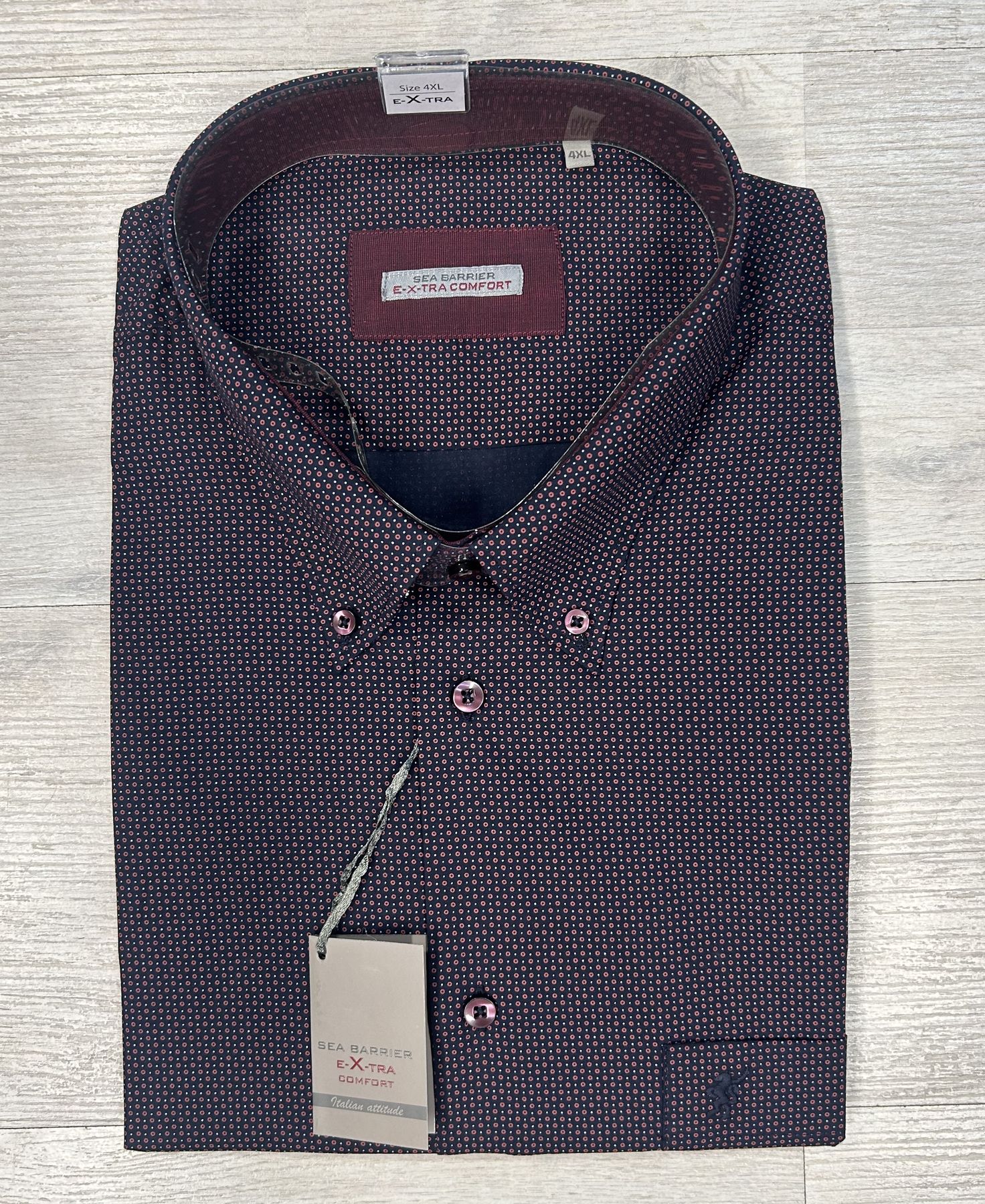 Camicia manica lunga con microfantasia Sea Barrier articolo RETTORE/CONF