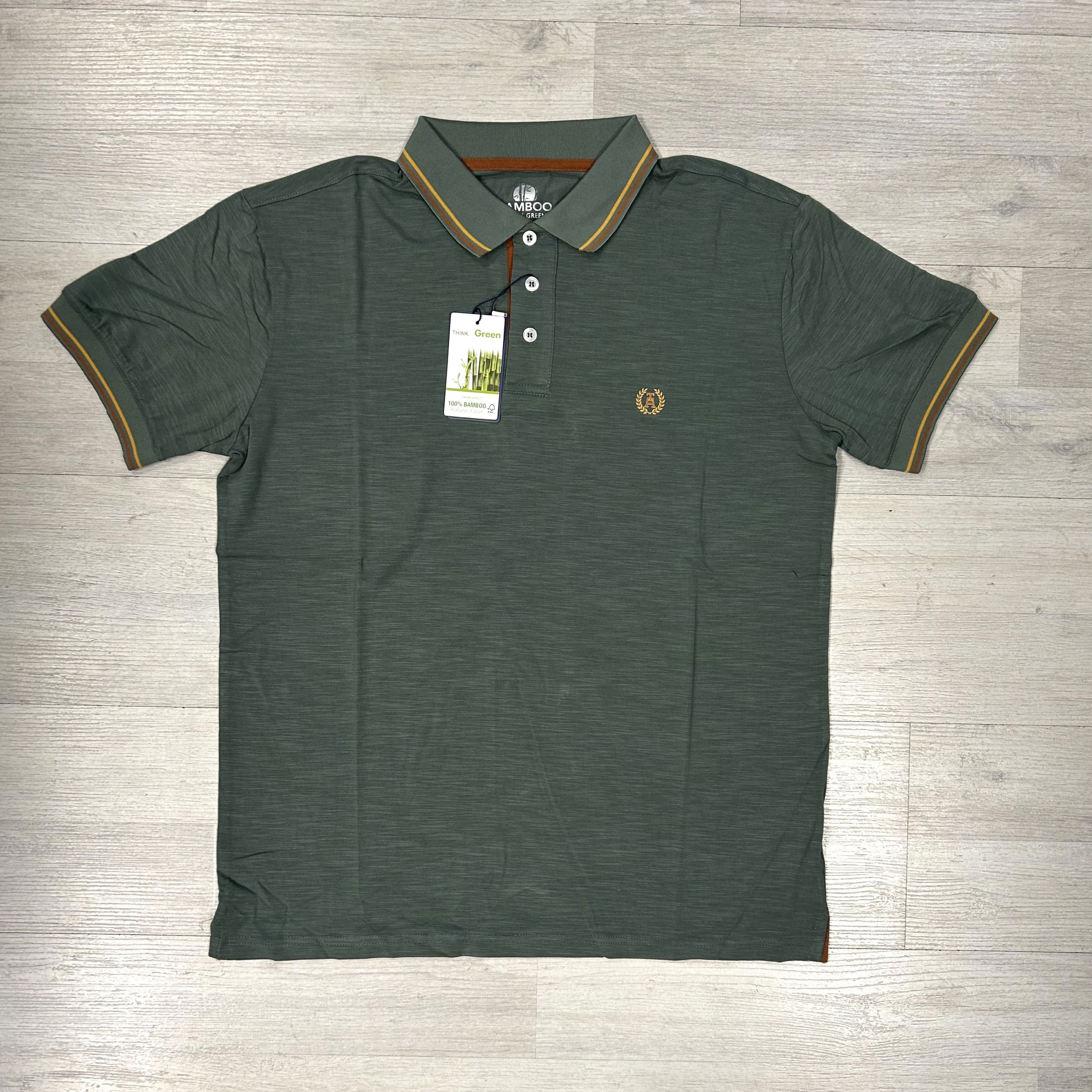 Polo uomo traspirante in bamboo naturale - No Way Sport