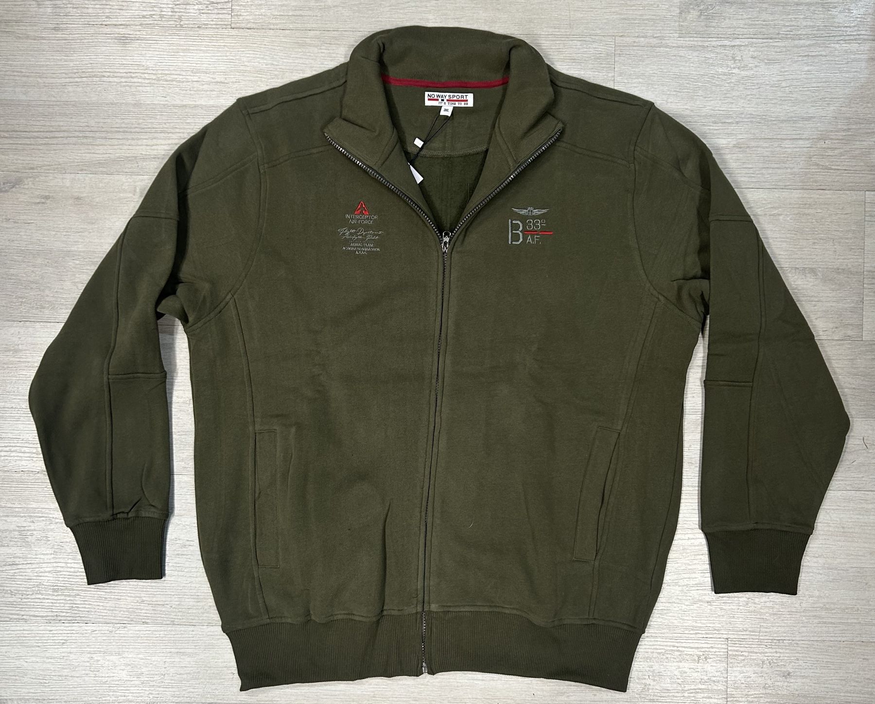 Felpa full zip No Way Sport articolo SR24028