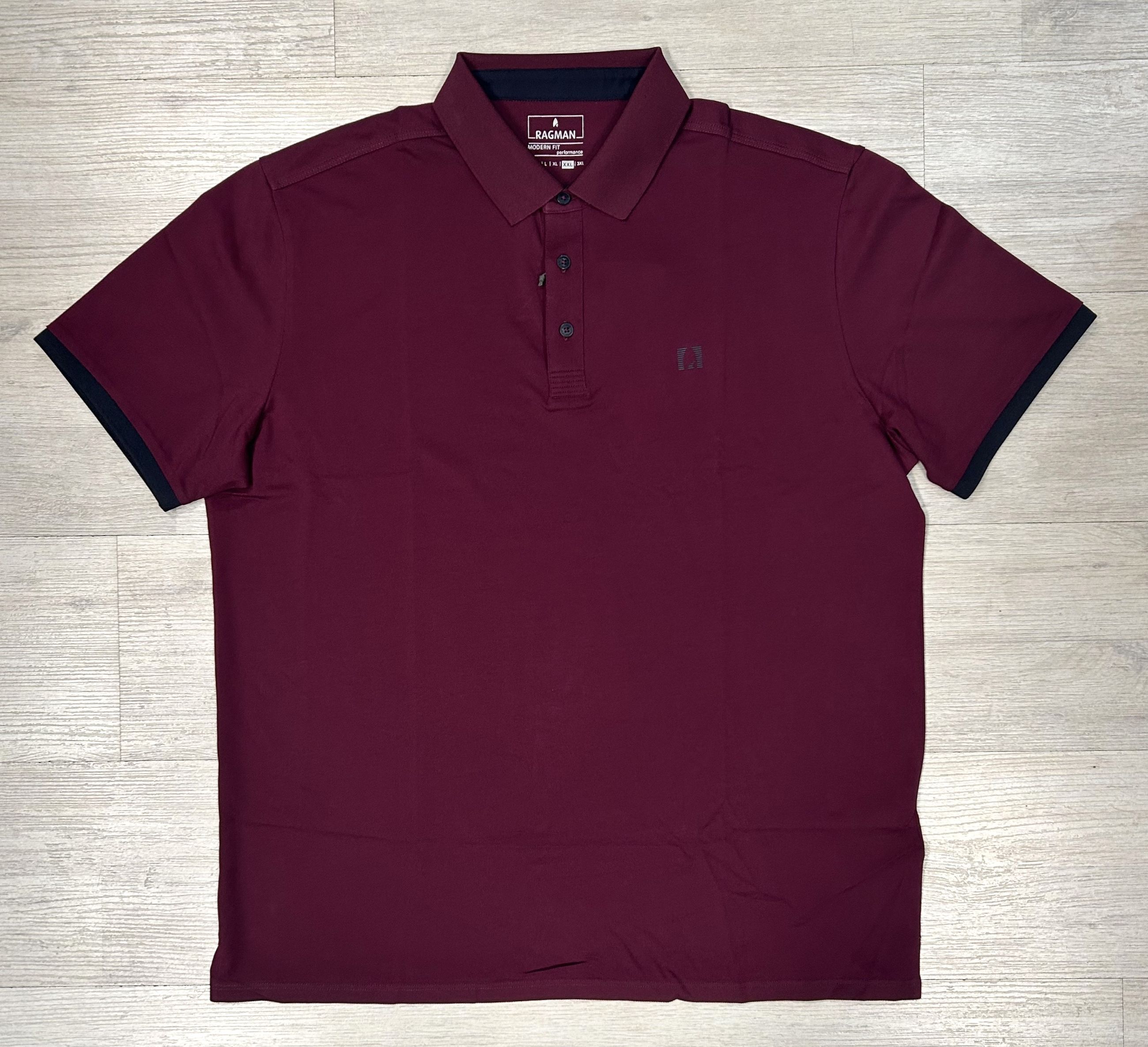 Polo in misto cotone traspirante da uomo - Ragman