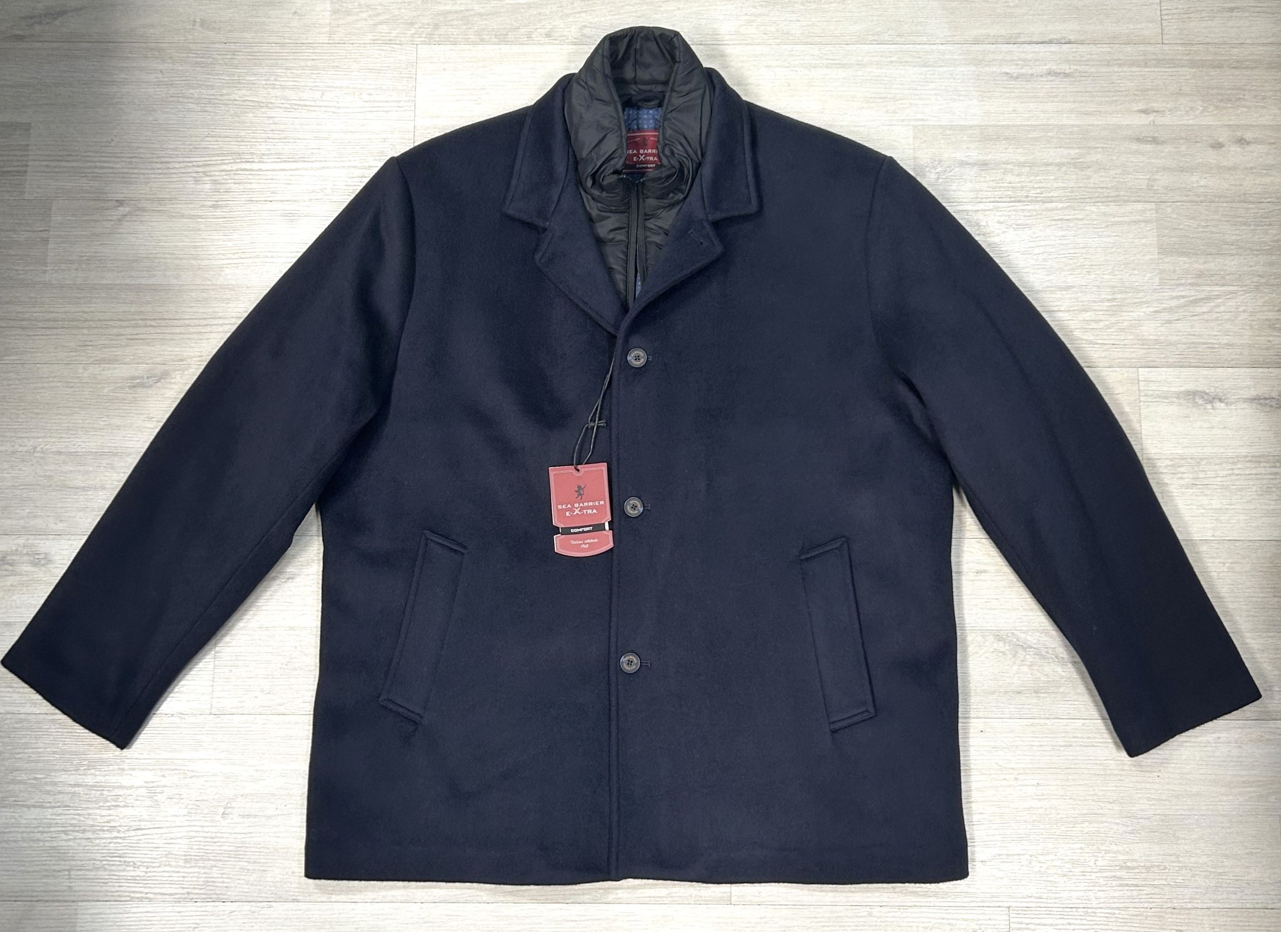 Cappotto invernale da uomo taglie grandi con gilet interno