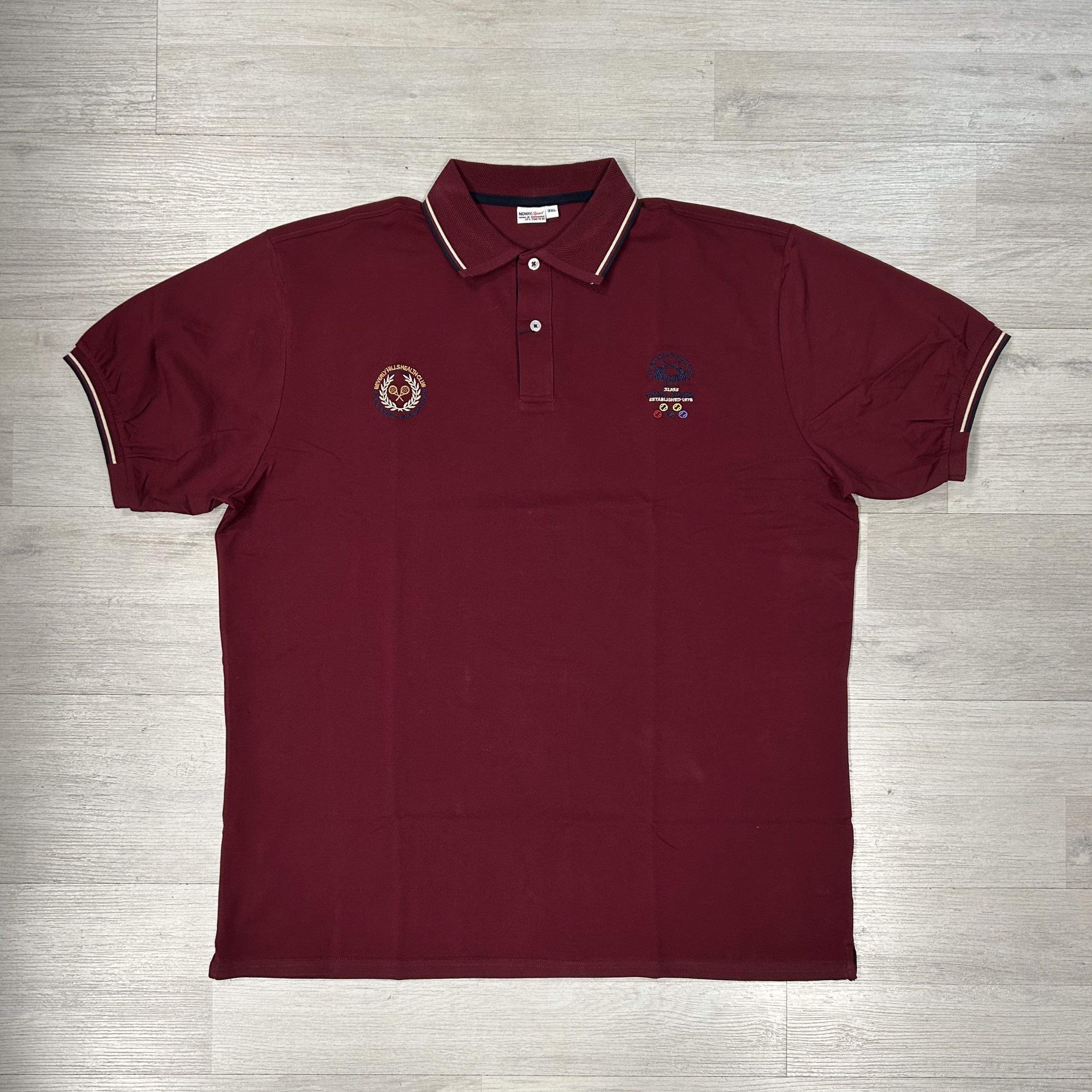 Polo uomo in cotone traspirante - Taglie Grandi No Way Sport