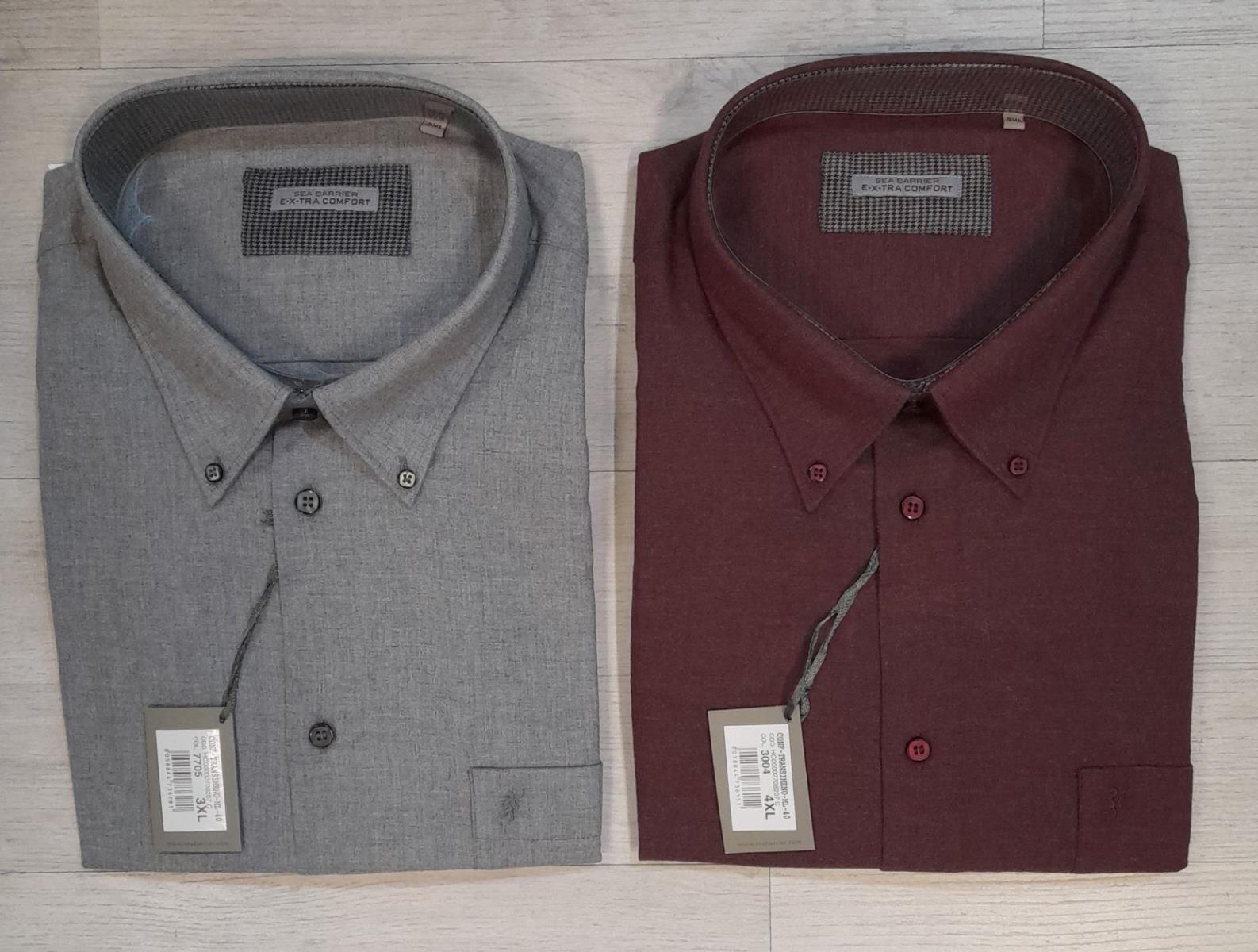 Camicia in flanella da uomo taglie grandi sea barrier
