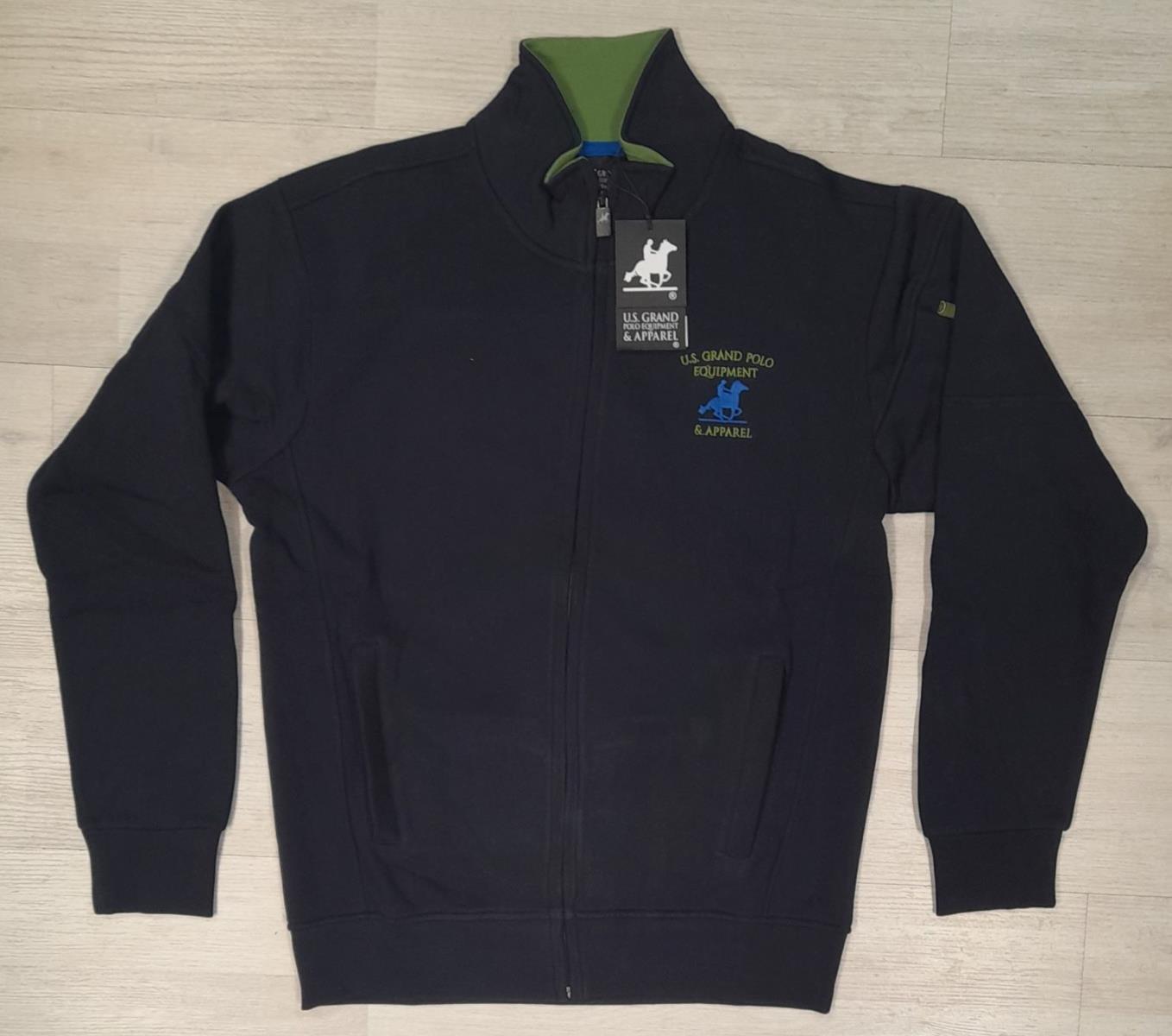 Felpa full zip U.S.Grand Polo articolo USF563