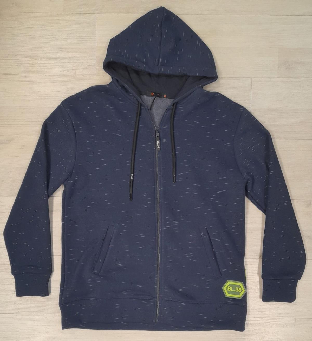 Felpa full zip Blocco 38 articolo B3856