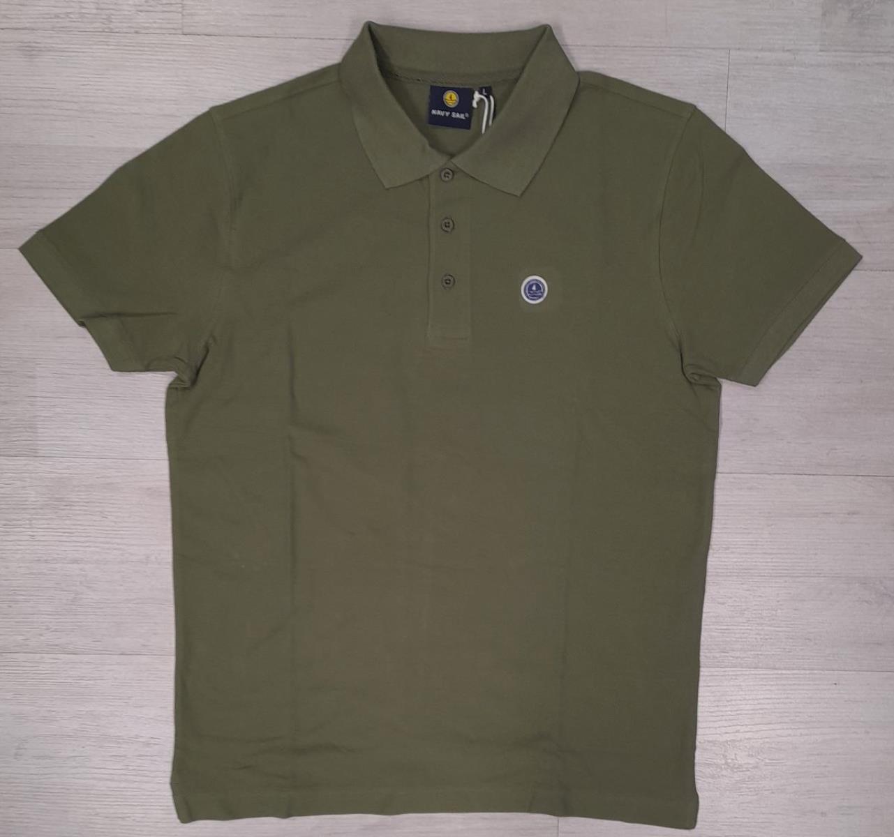 Polo mezza manica in piquet Navy Sail articolo NVYC5002