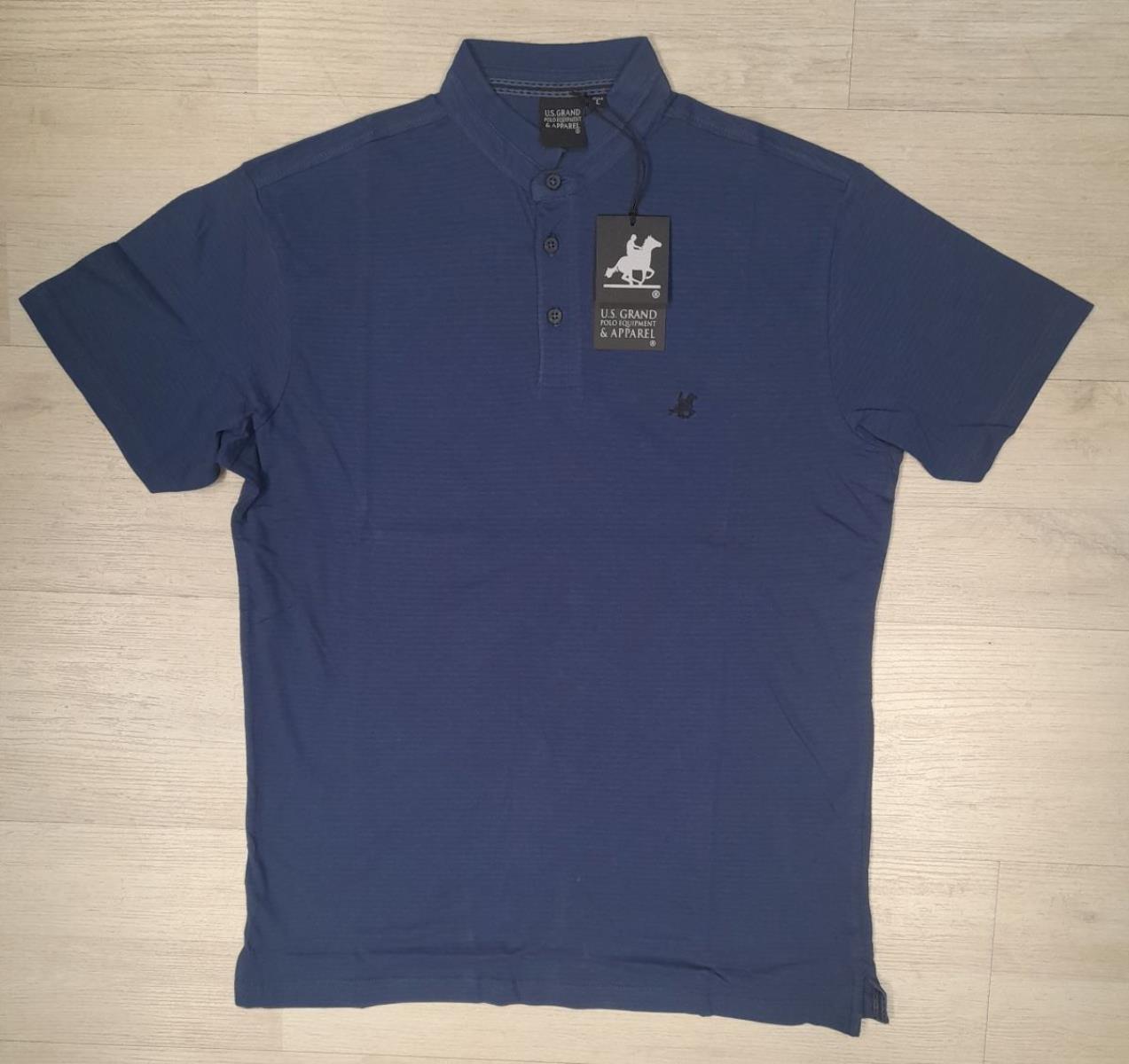 Polo mezza manica con collo alla koreana U.S.Grand Polo articolo USP009