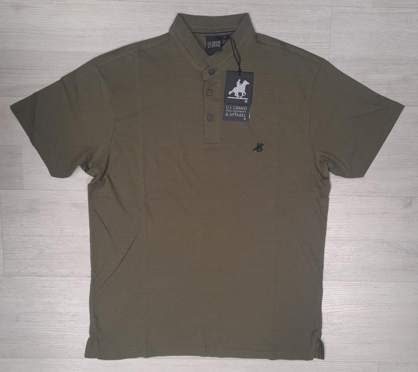 Polo mezza manica con collo alla koreana U.S.Grand Polo articolo USP009
