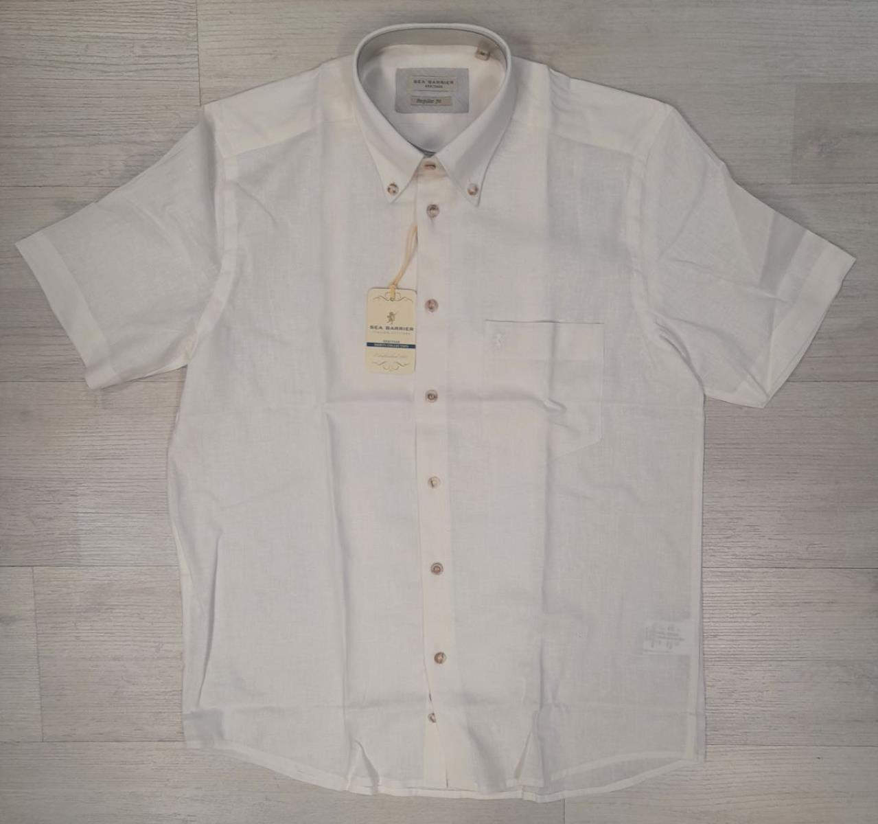 Camicia mezza manica in lino cotone Sea Barrier articolo FAR