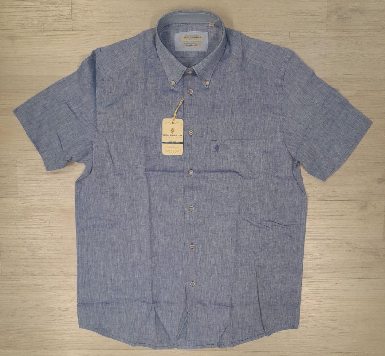 Camicia mezza manica in lino cotone Sea Barrier articolo FAR