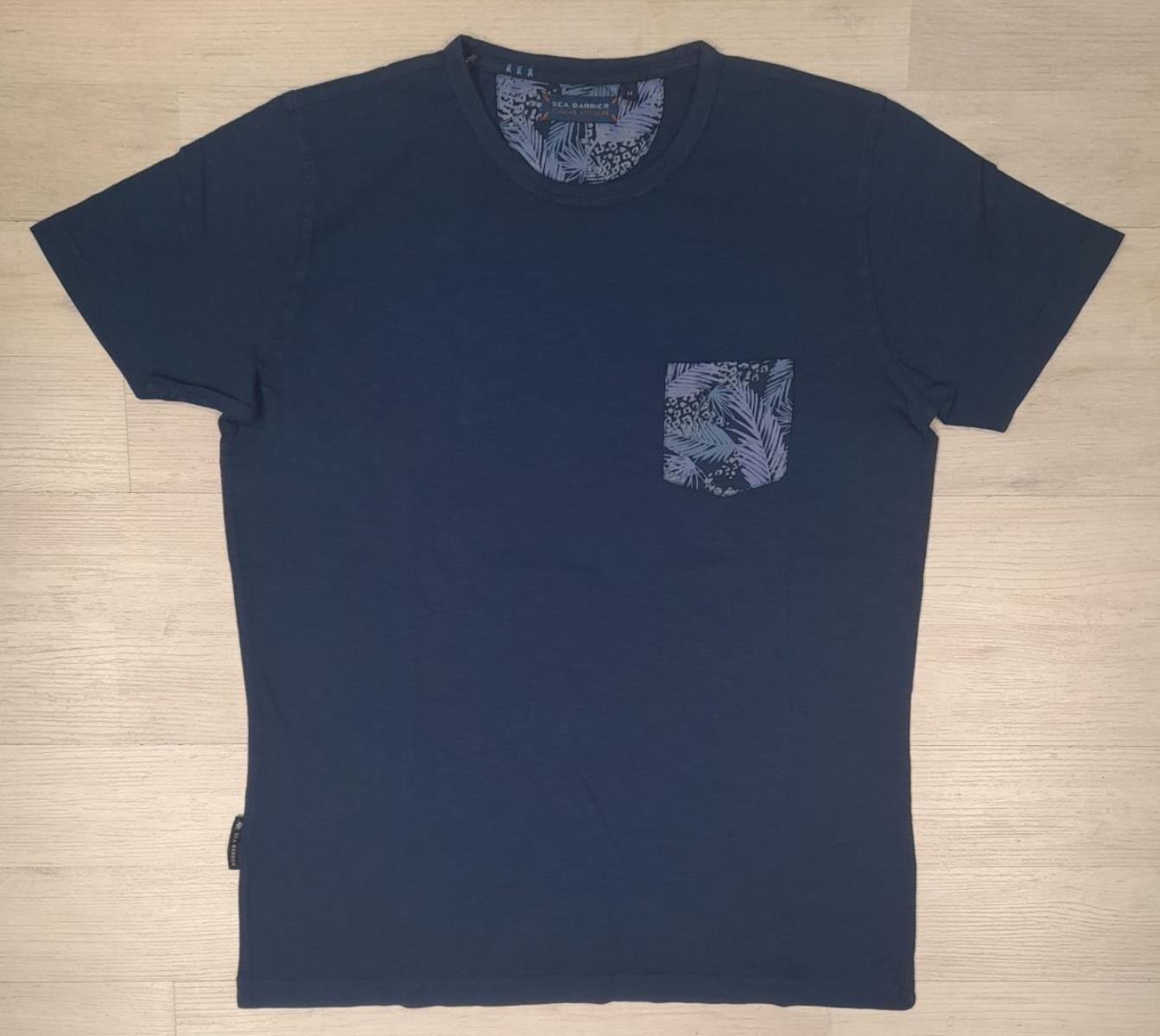 T-shirt girocollo, con taschino applicato sul lato cuore Sea Barrier articolo BACIO