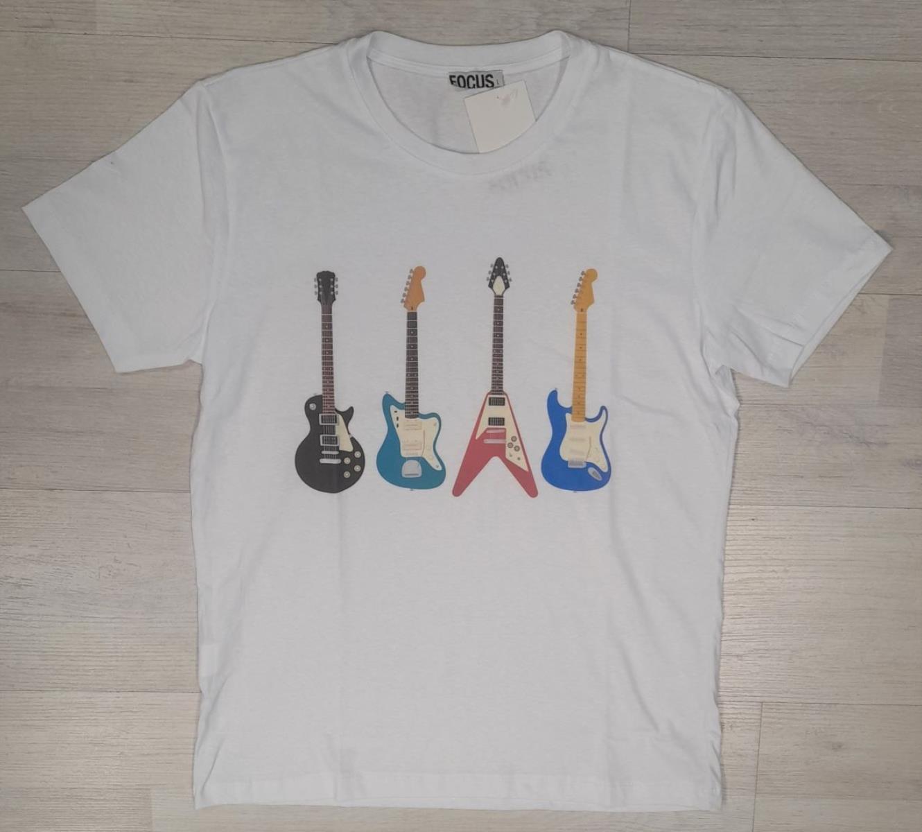 T-Shirt girocollo Focus articolo GUITAR