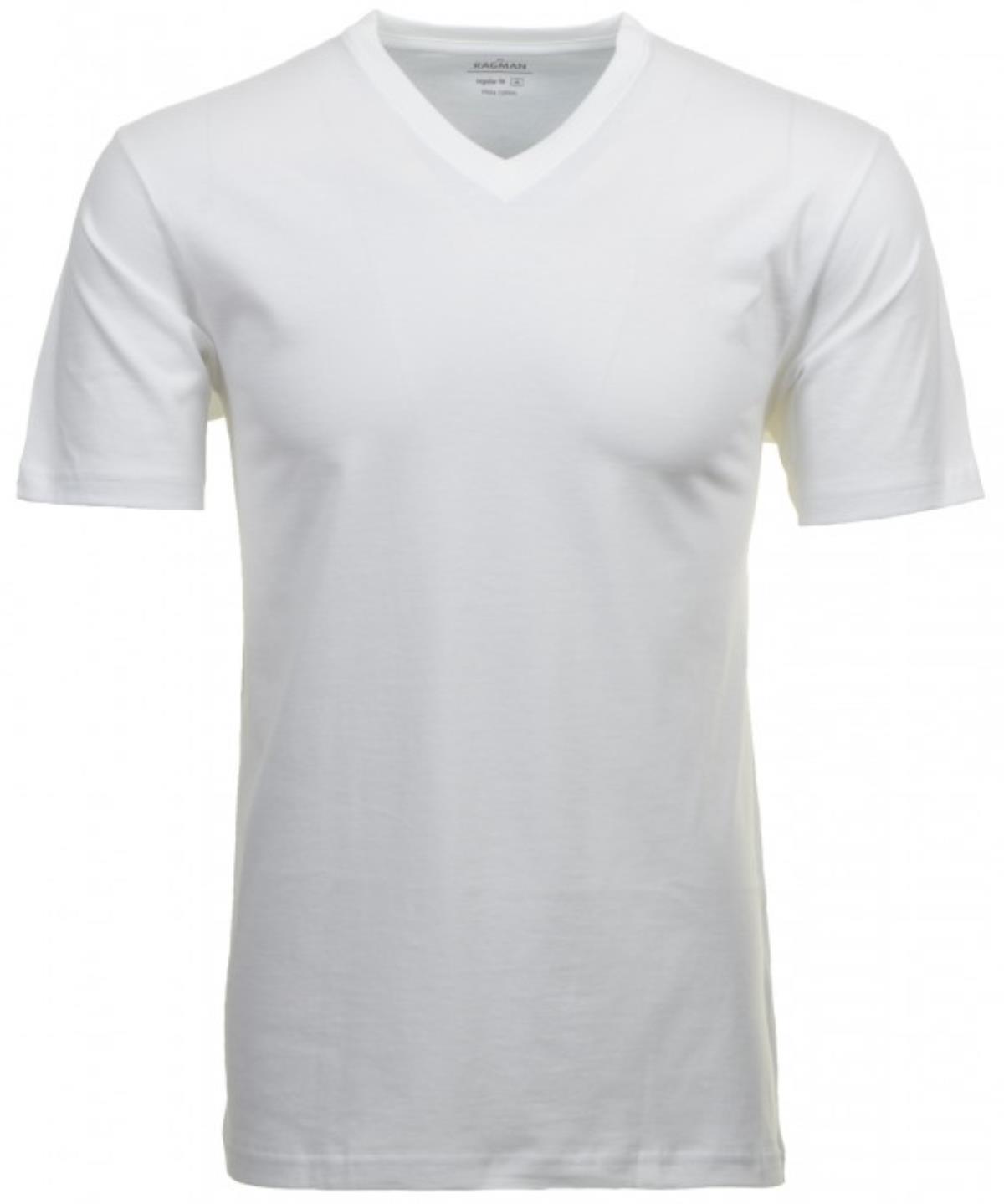 T-Shirt a V Ragman articolo 40057