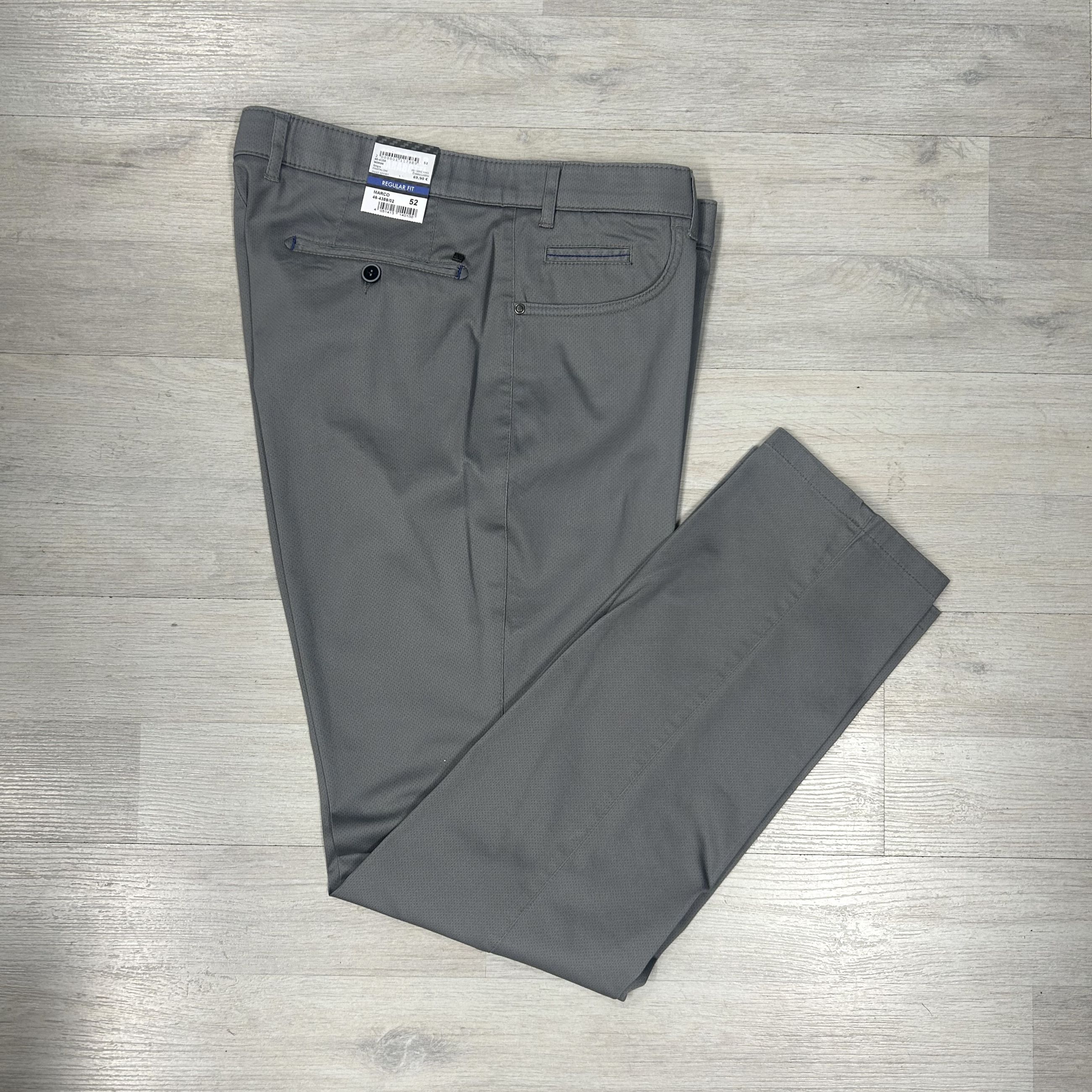 Pantalone uomo Luigi Morini regular fit Micro-Texture-Collezione Primavera/Estate