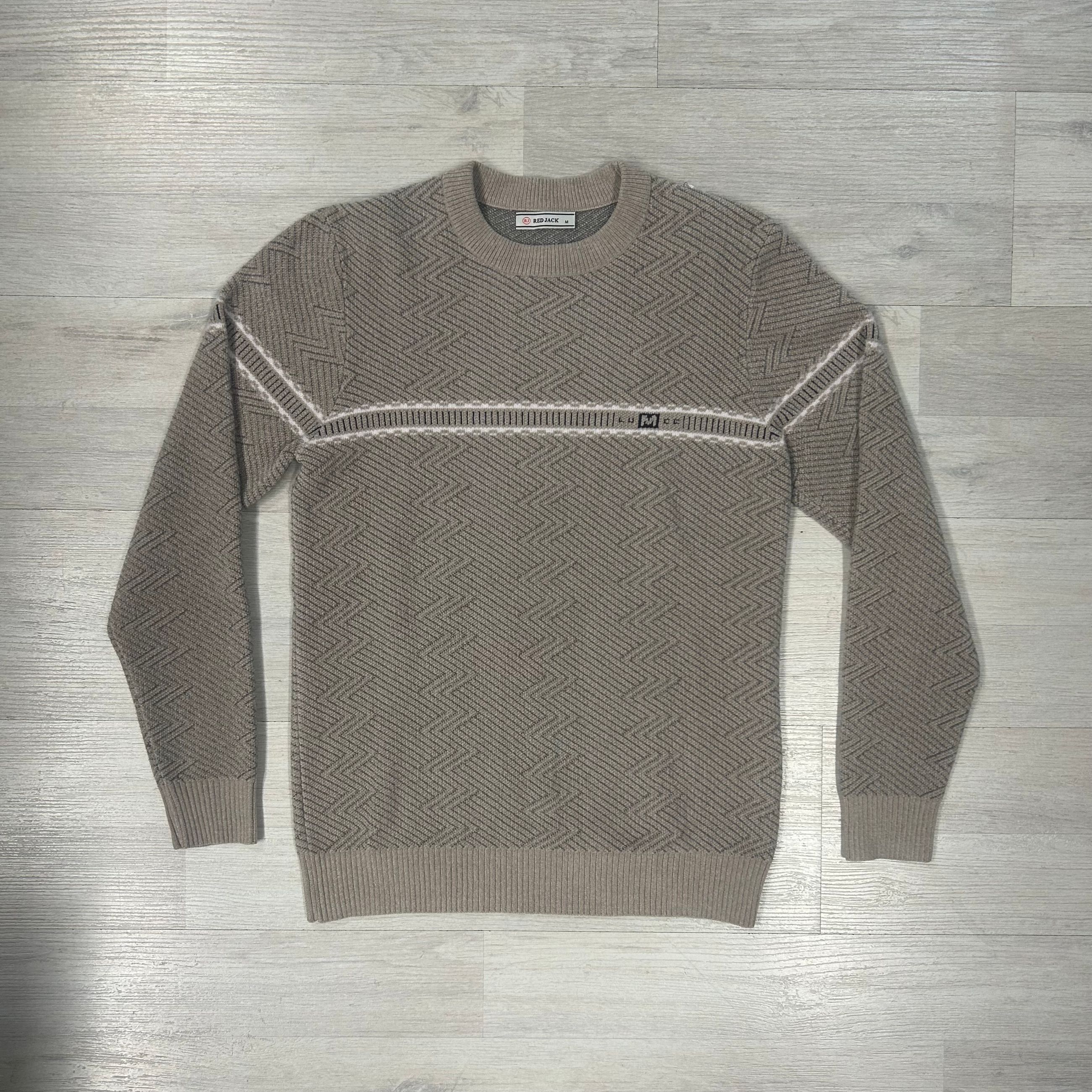 Maglione girocollo da uomo - Red Jack