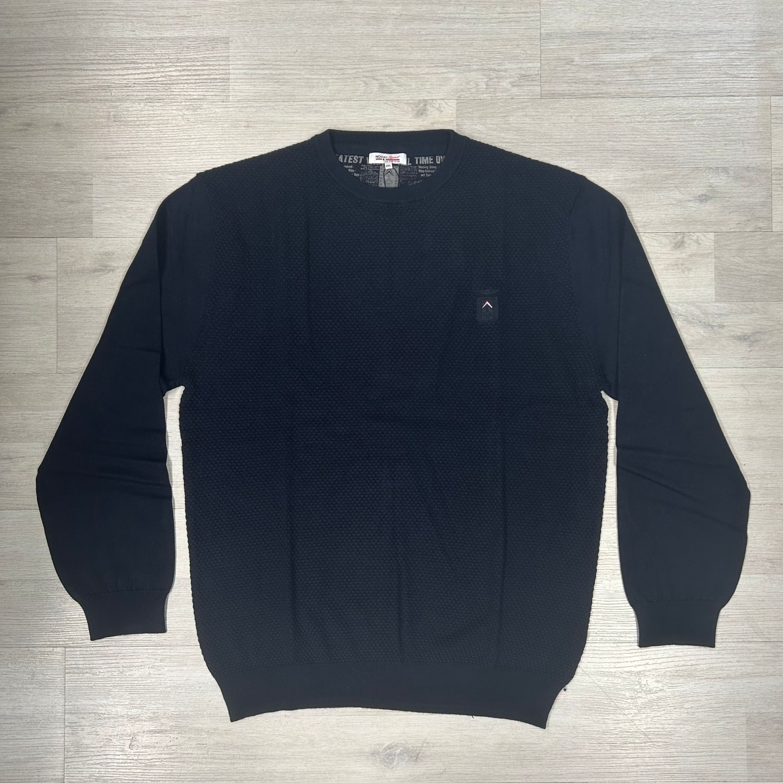 Maglione girocollo in misto lana- Taglie forti No Way Sport