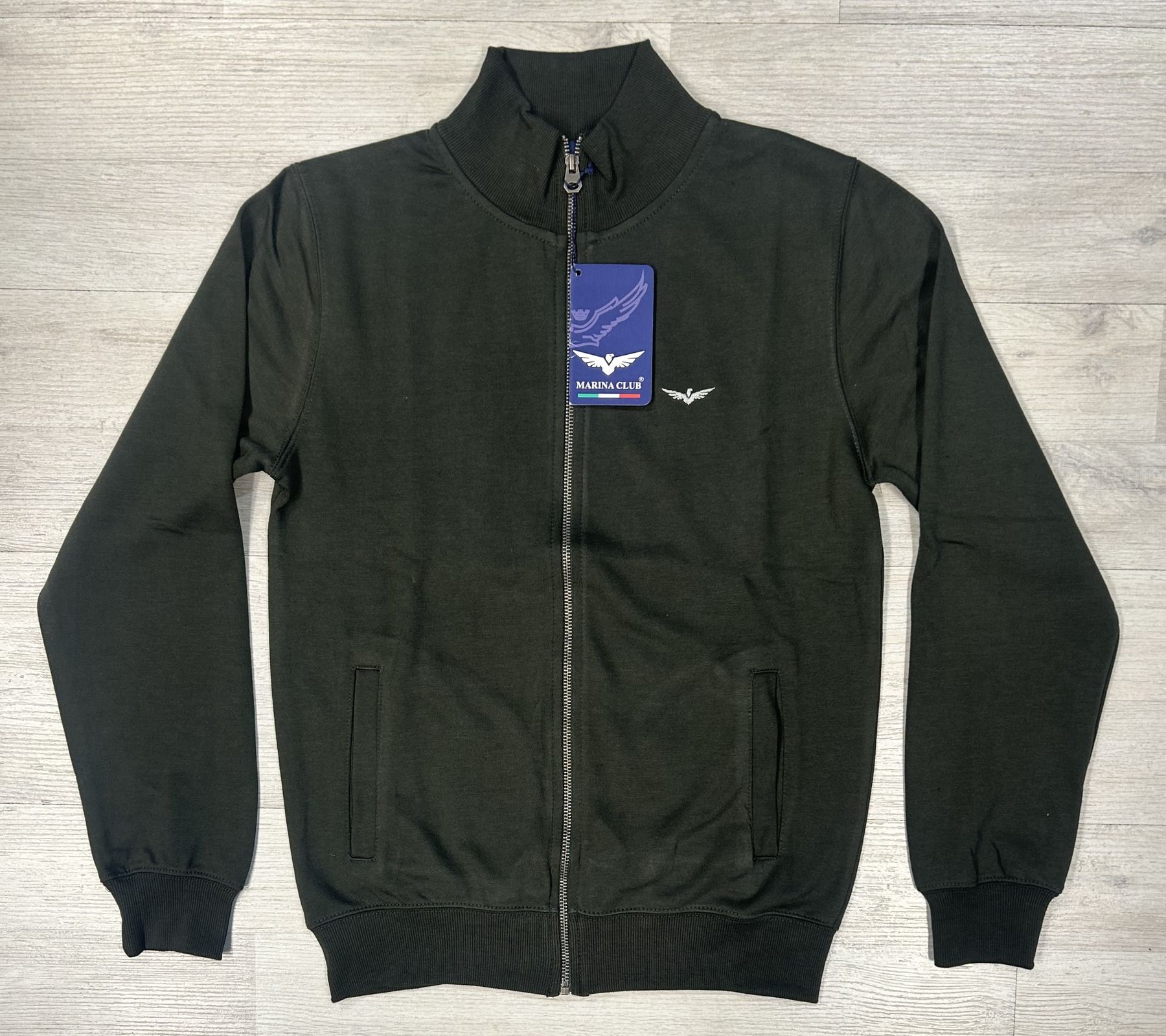 Felpa full zip Marina Club articolo ARMY