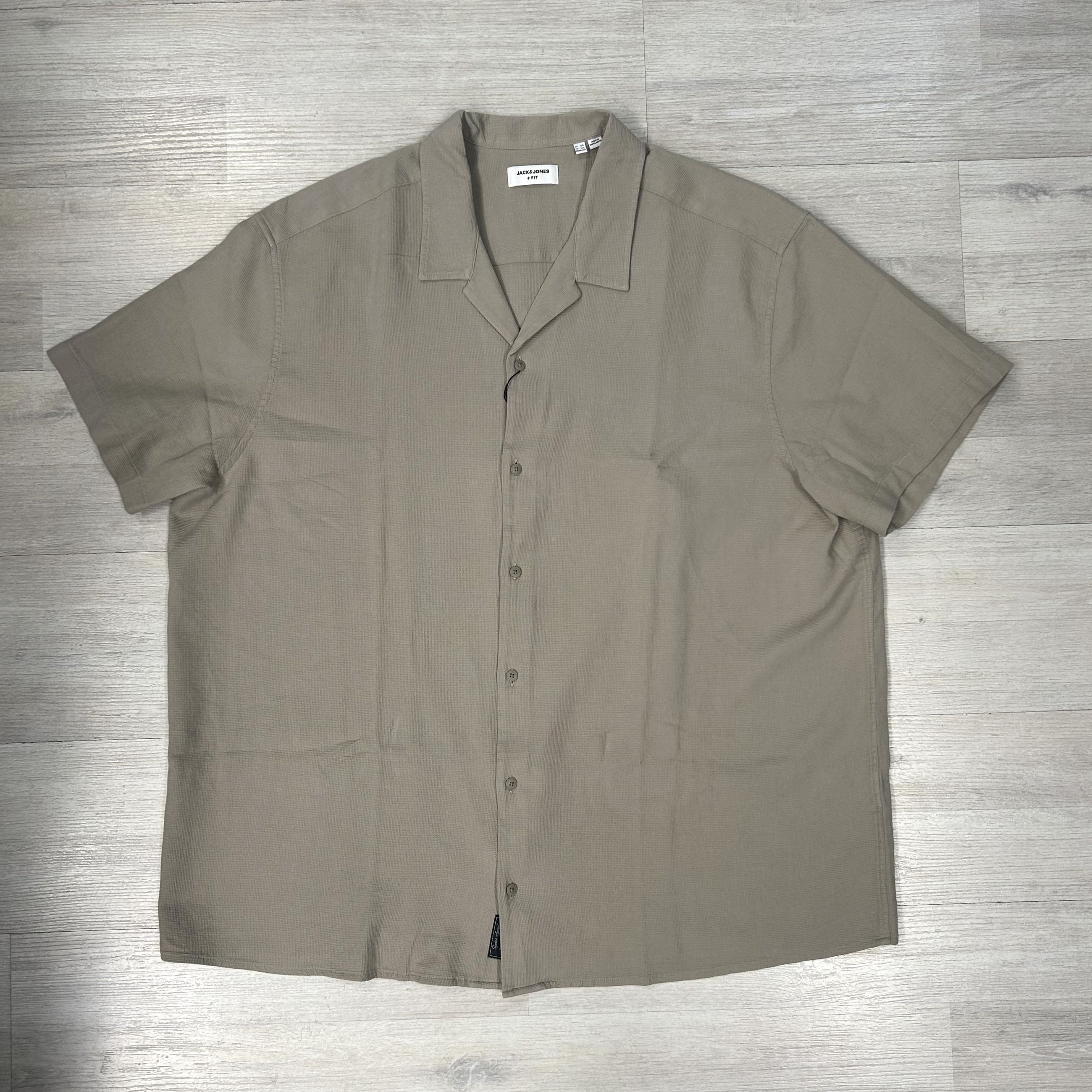 Camicia uomo in puro cotone traspirante - Taglie Forti Jack&Jones