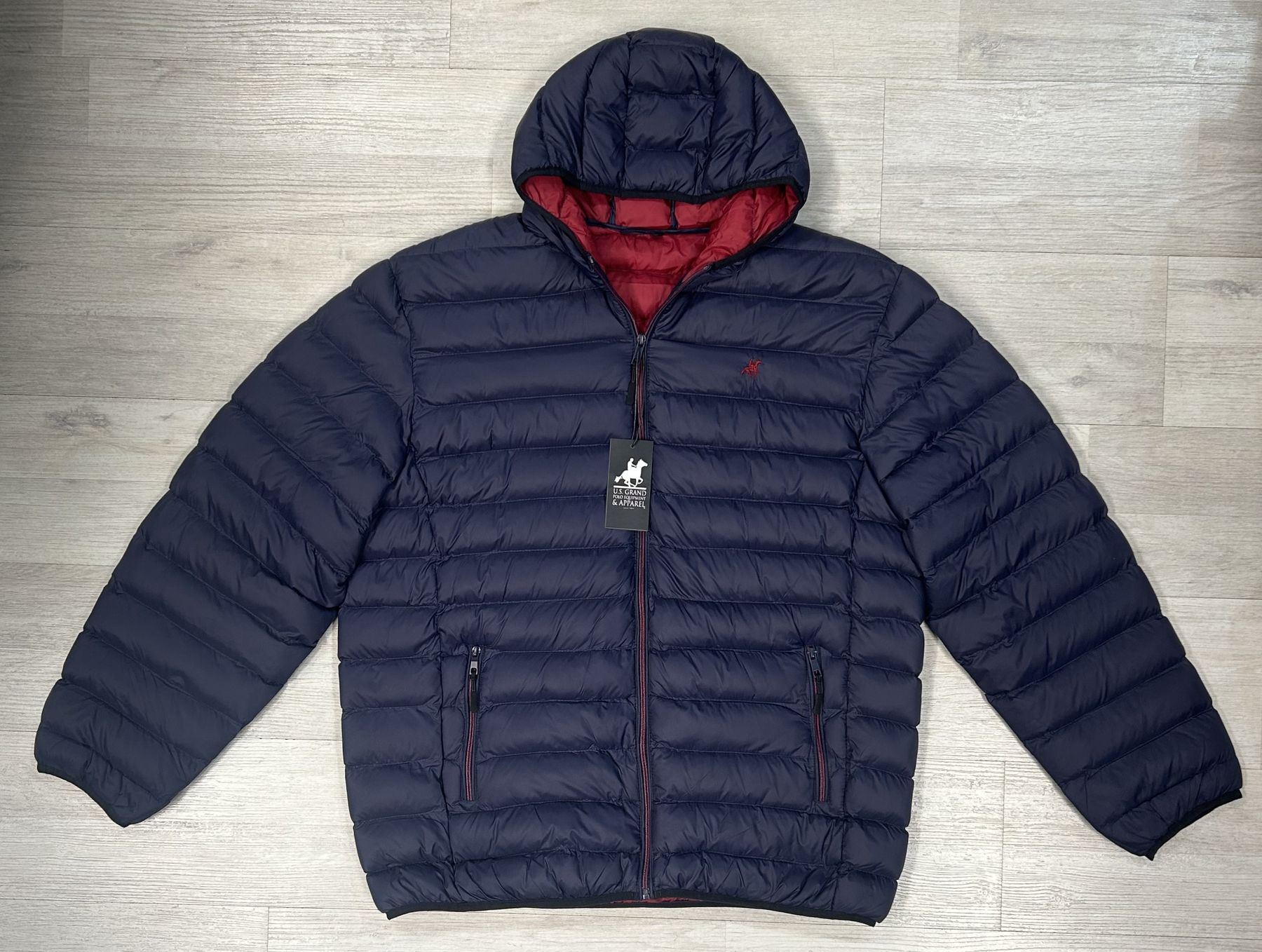 Piumino 100 Grammi con cappuccio U.S.Grand Polo articolo OUSG271/CONF