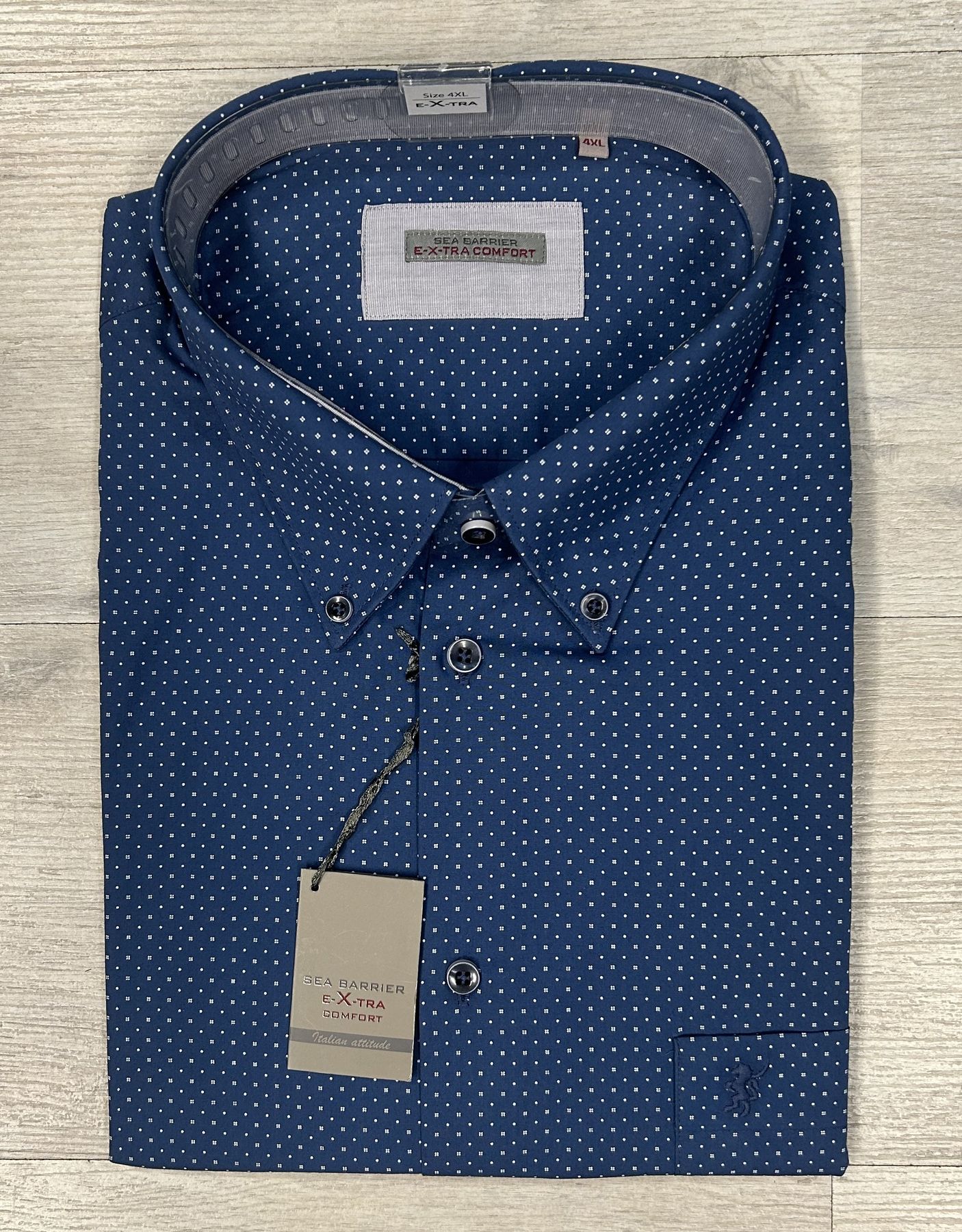 Camicia manica lunga con microfantasia Sea Barrier articolo RETTORE/CONF