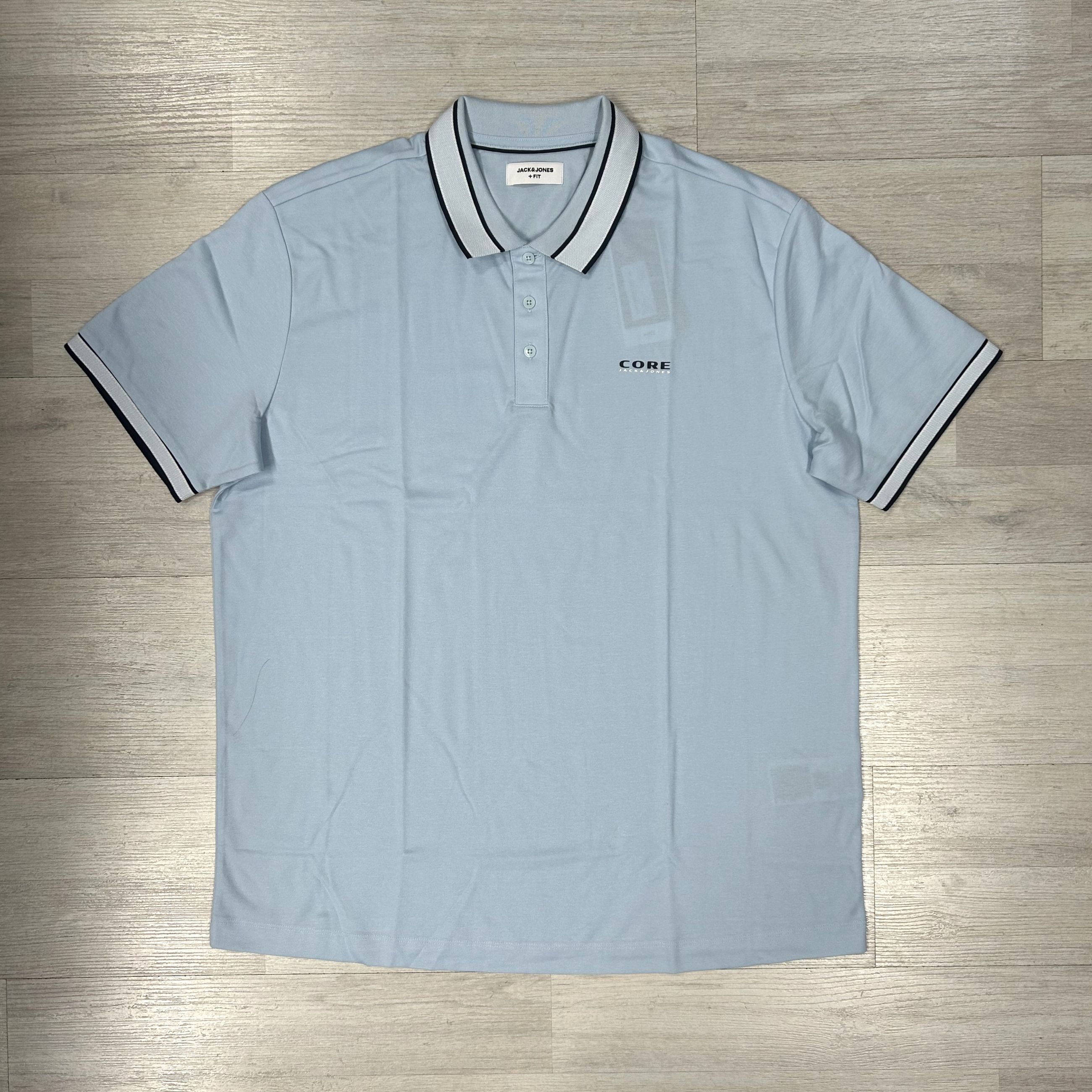 Polo mezza manica uomo in cotone traspirante - Jack&Jones taglie grandi