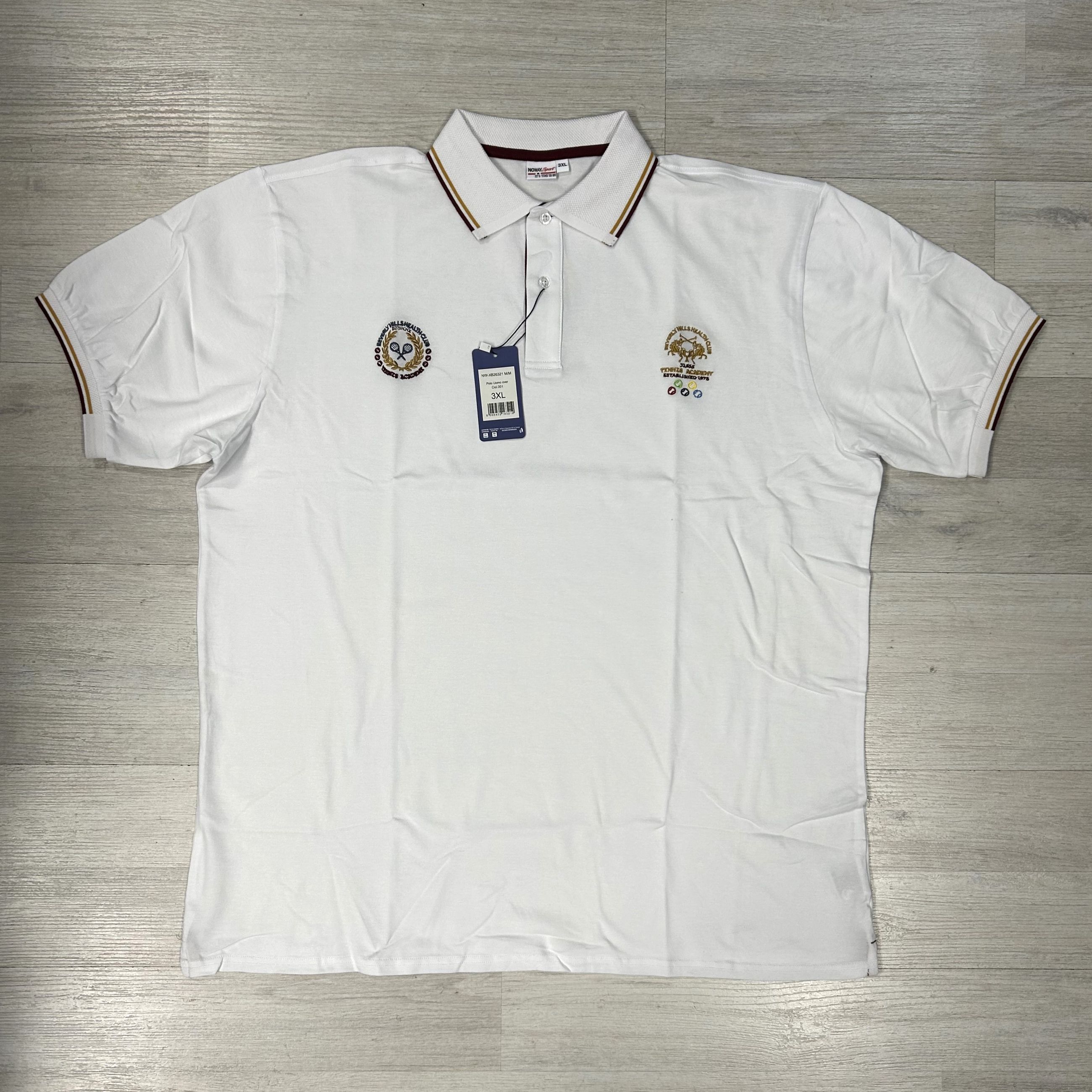 Polo uomo in cotone traspirante - Taglie Grandi No Way Sport