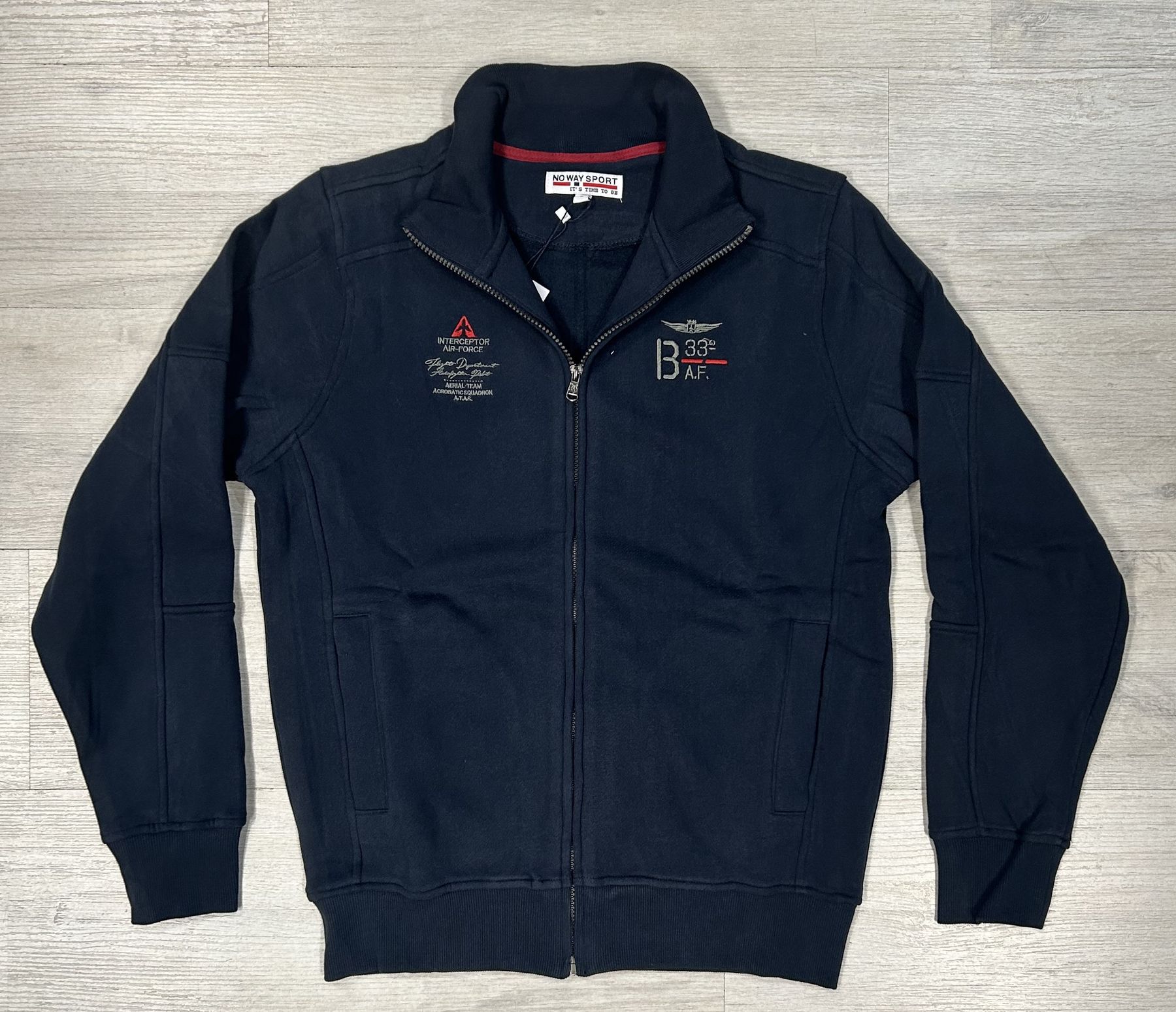 Felpa full zip No Way Sport articolo SR24028