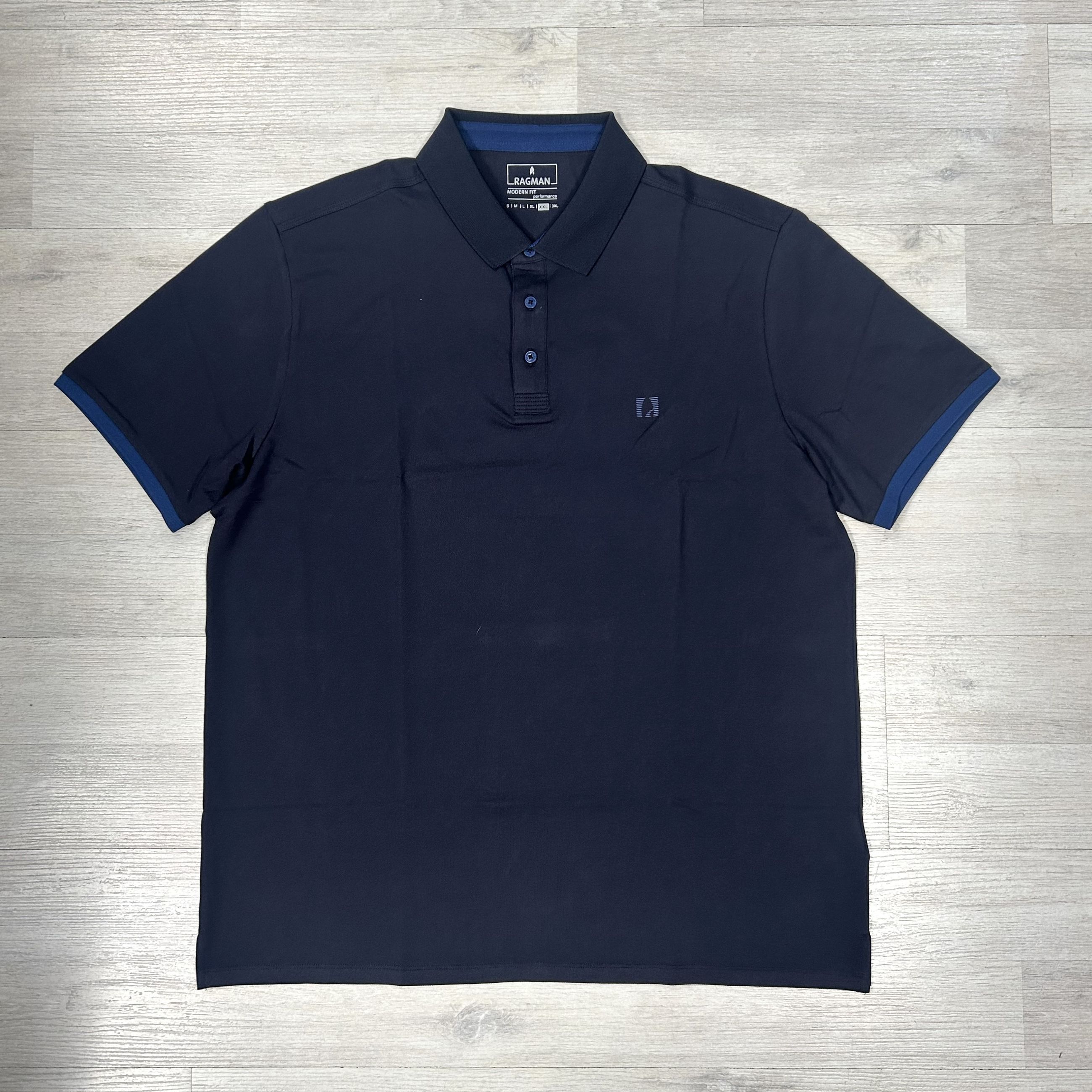 Polo in misto cotone traspirante da uomo - Ragman